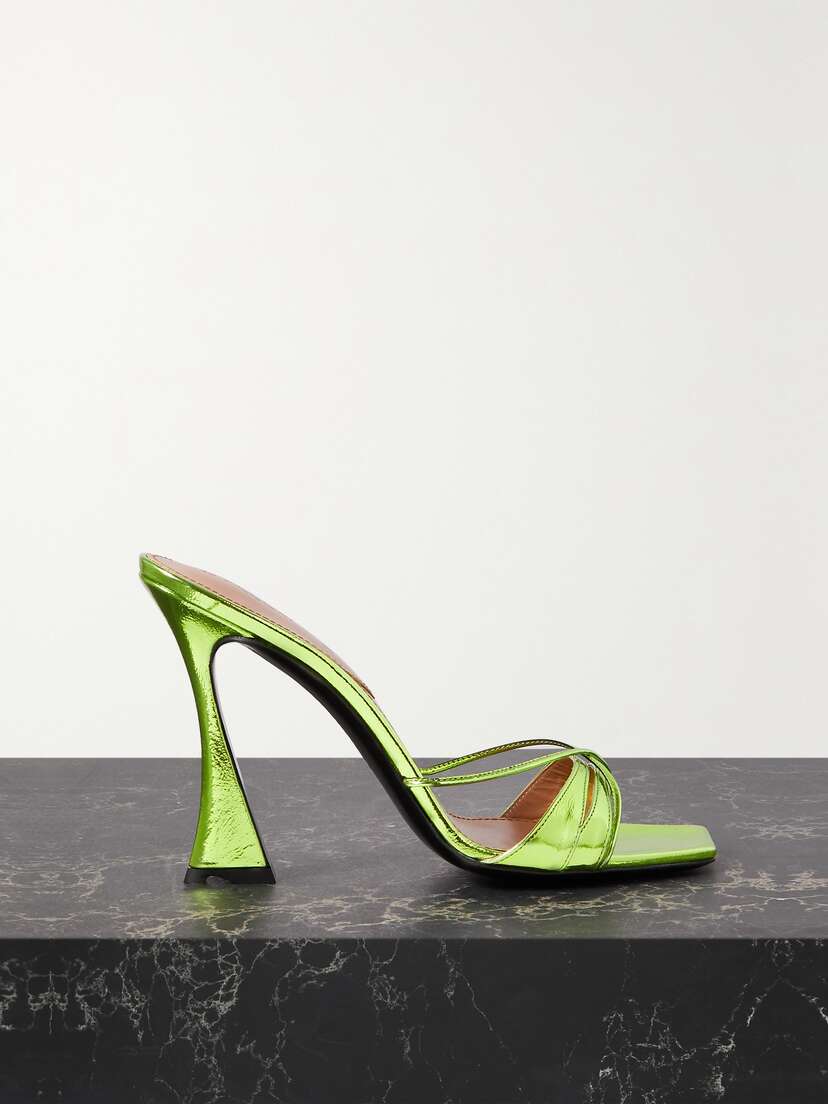 D'Accori Lust Metallic Leather Mules