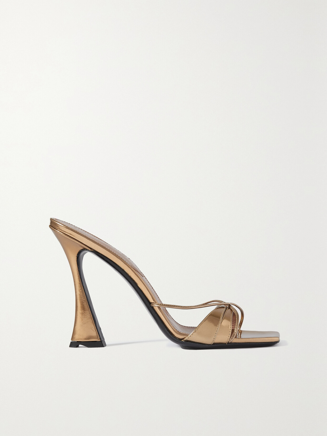 D'Accori - Lust Metallic Leather Mules - IT36