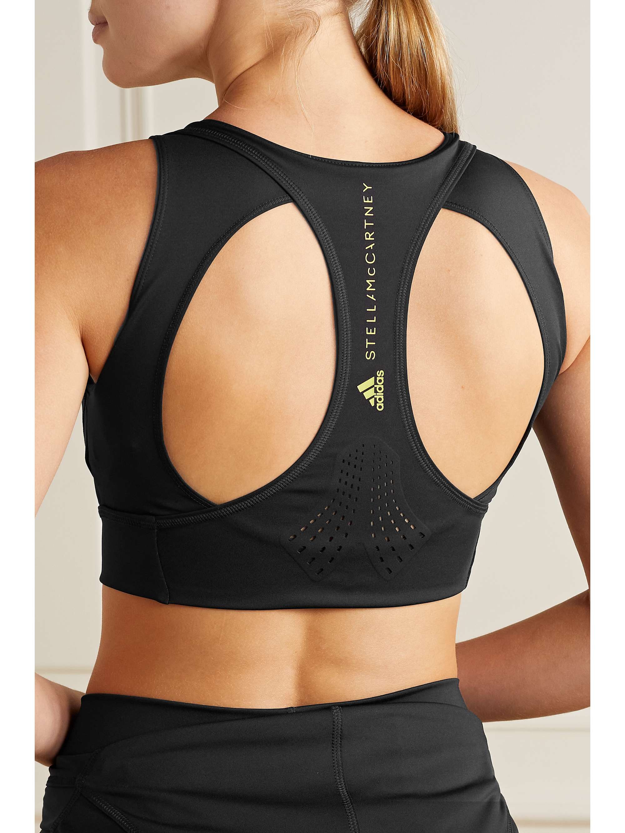 ADIDAS BY STELLA MCCARTNEY + Parley TruePurpose perforated stretch recycled sports bra