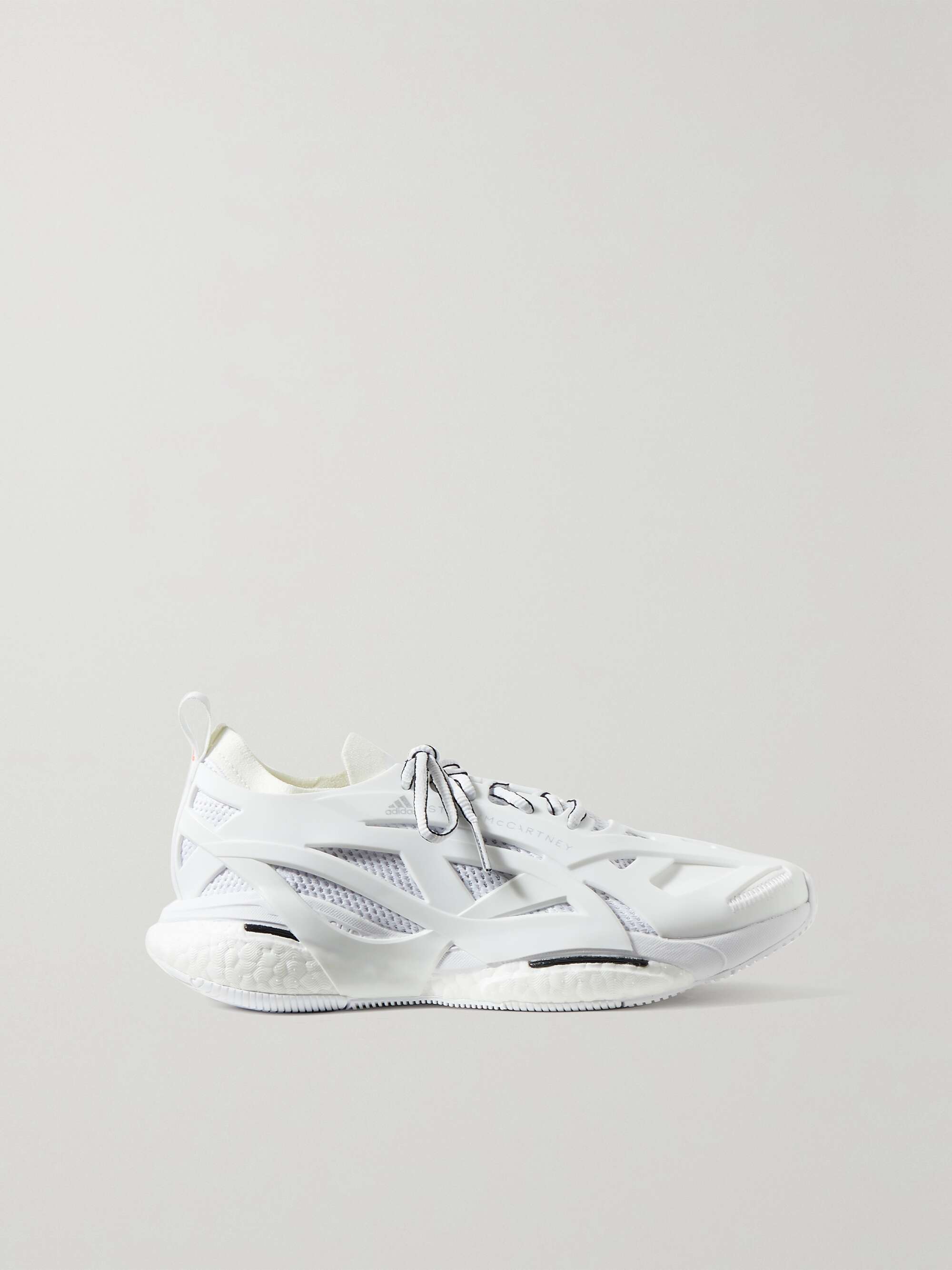 ADIDAS BY STELLA MCCARTNEY Solarglide Primeknit rubber sneakers | NET-A-PORTER