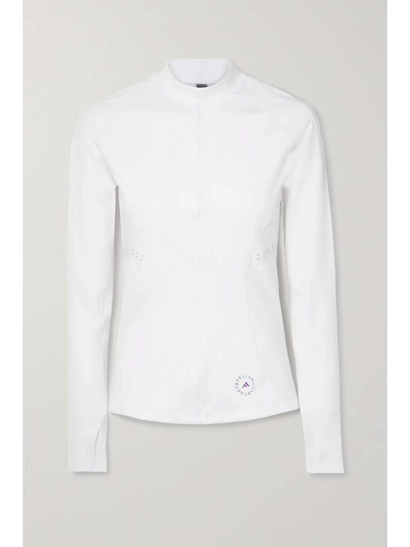 adidas by Stella McCartney + Parley Truepurpose Perforated Recycled-stretch Top - x large