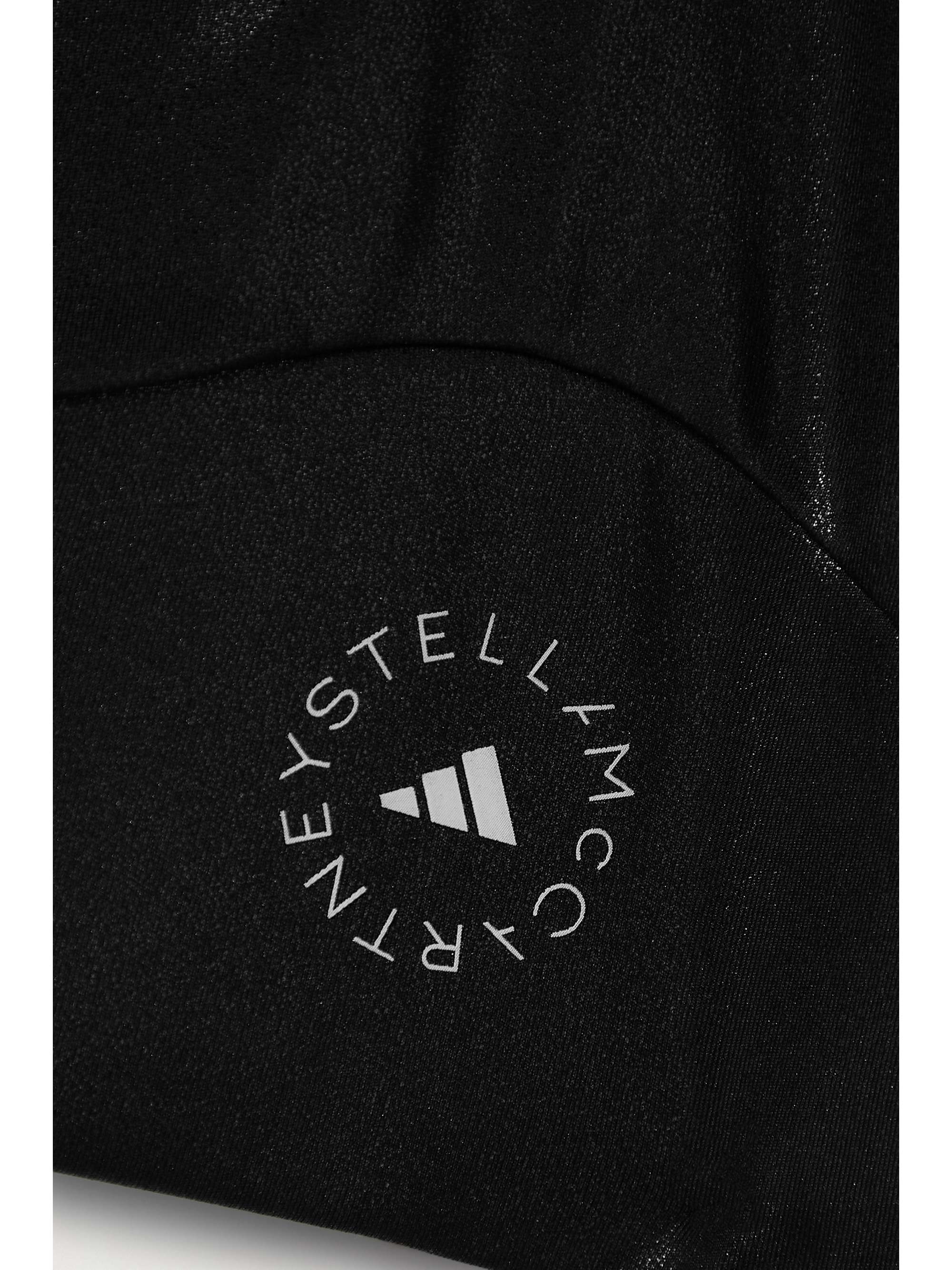 ADIDAS BY STELLA MCCARTNEY Printed coated recycled-jersey sports bra