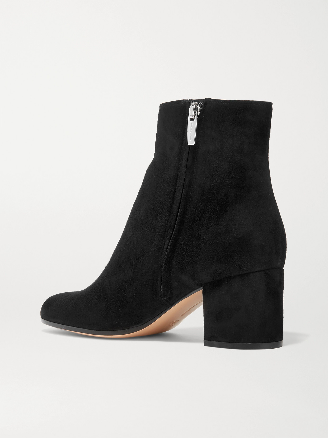 Shop Gianvito Rossi Margaux 65 Suede Ankle Boots In Black