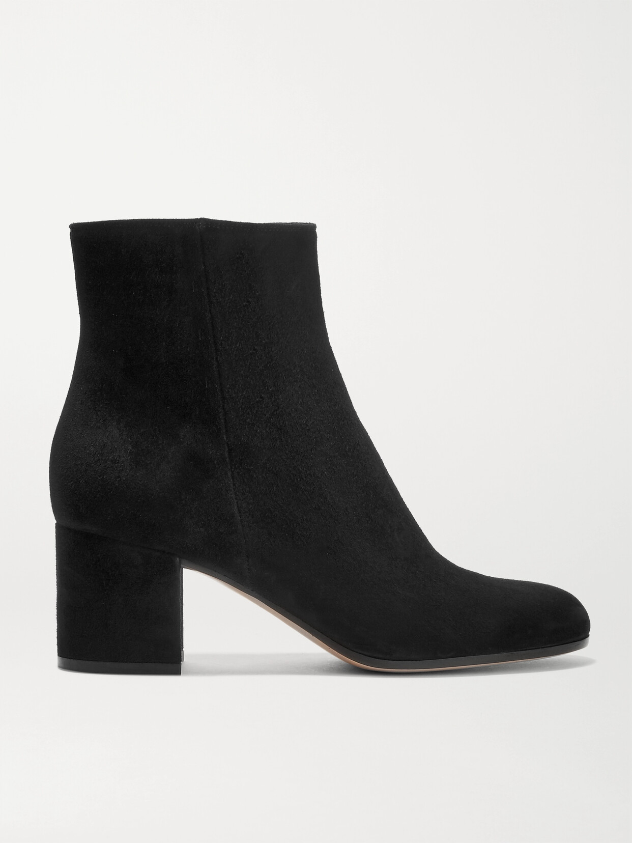 Shop Gianvito Rossi Margaux 65 Suede Ankle Boots In Black