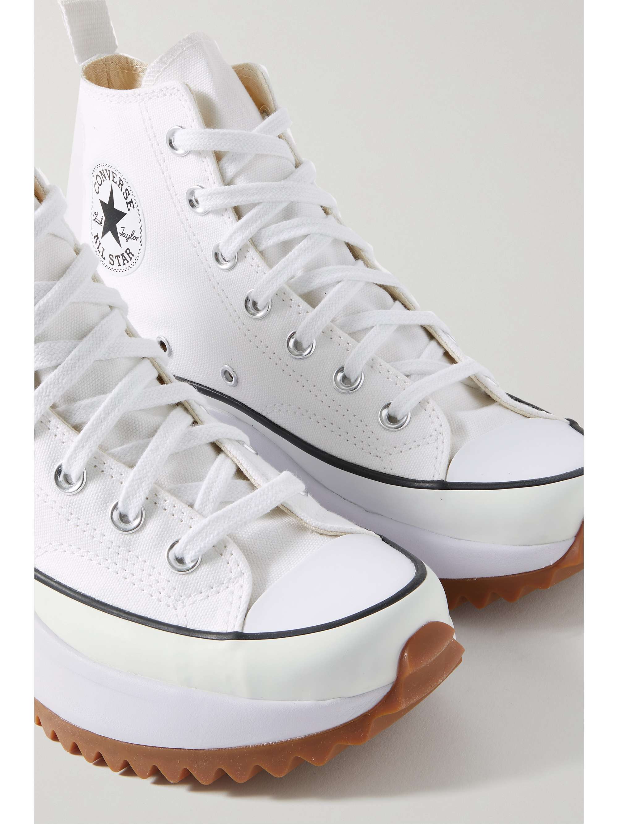 converse run star hike hi canvas platform sneakers