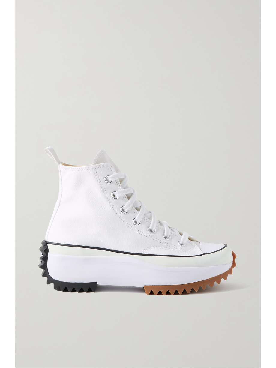 net-a-porter.com | Run Star Hike canvas platform high-top sneakers