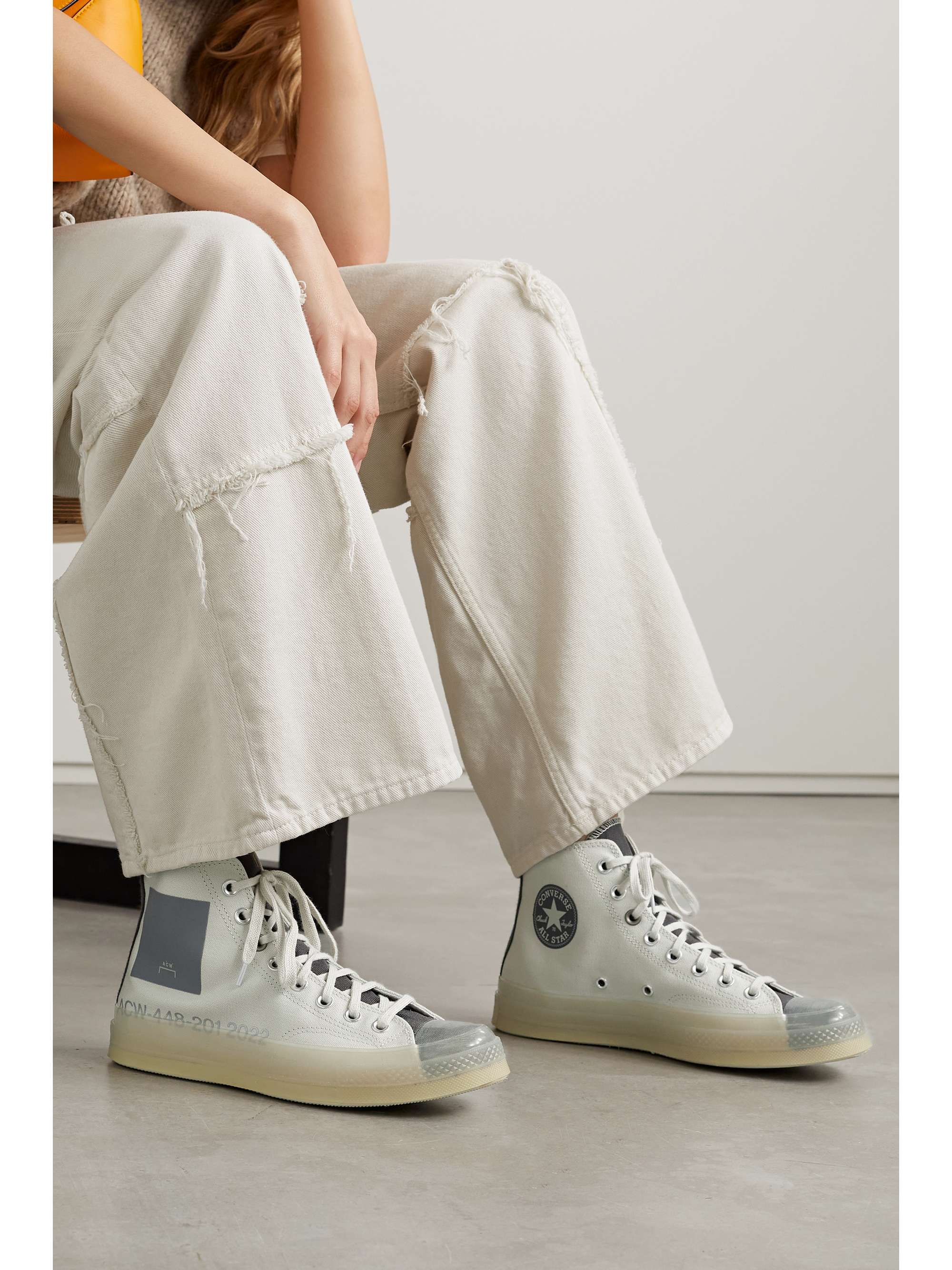 CONVERSE + Chuck 70 canvas high-top sneakers