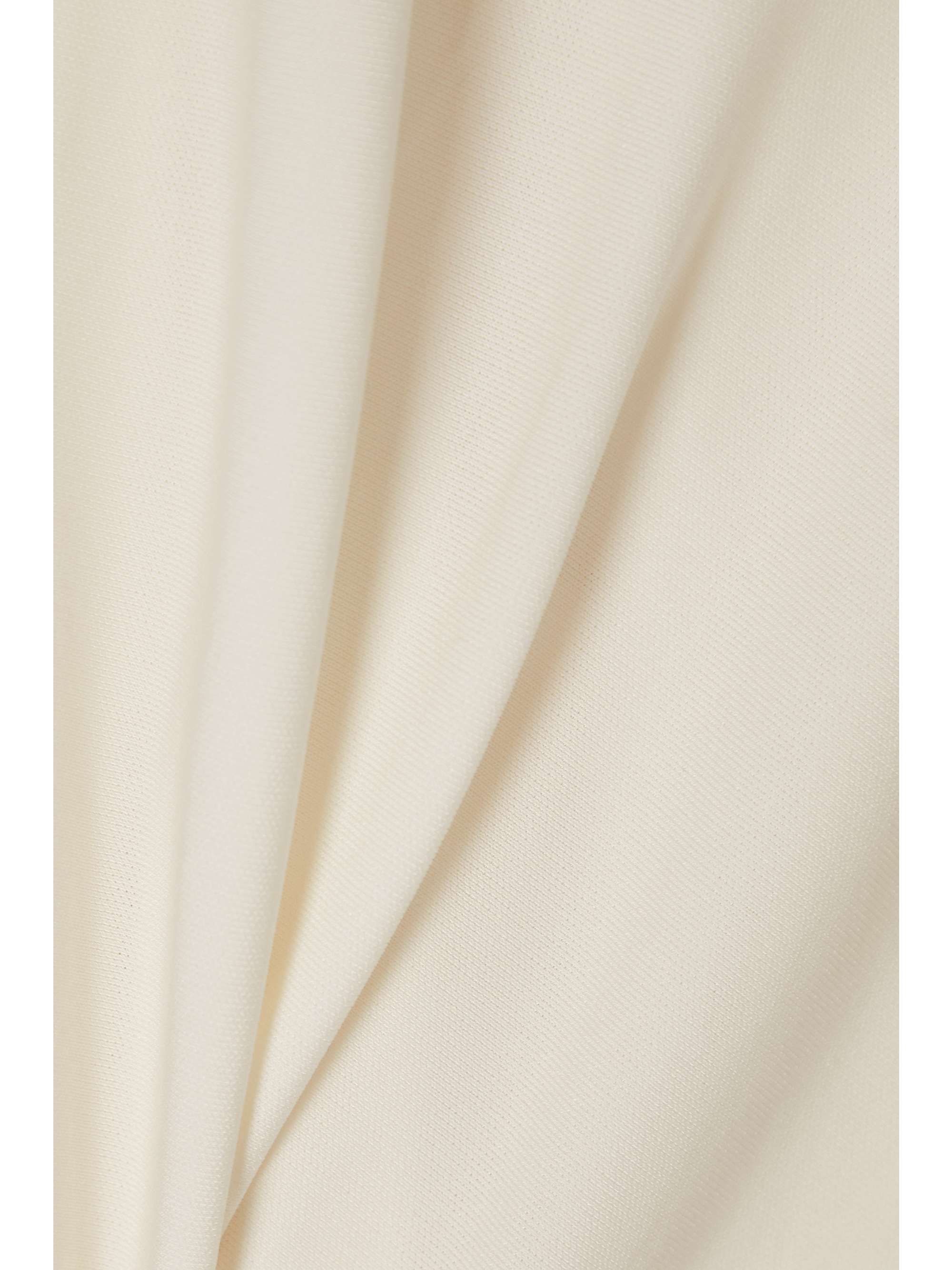 HALSTON Raegan belted draped jersey jumpsuit