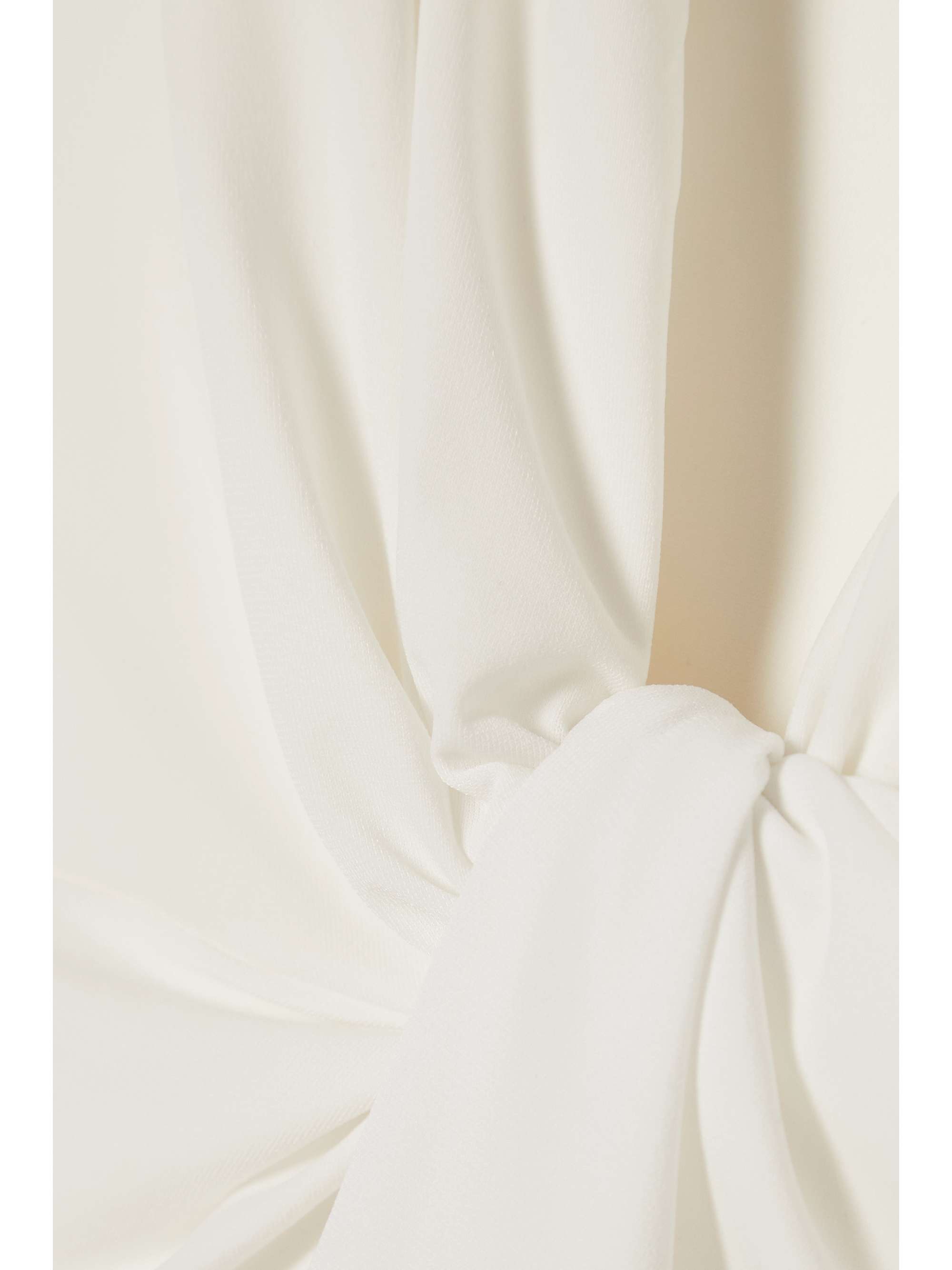 HALSTON Jaycee twisted stretch-jersey mini dress