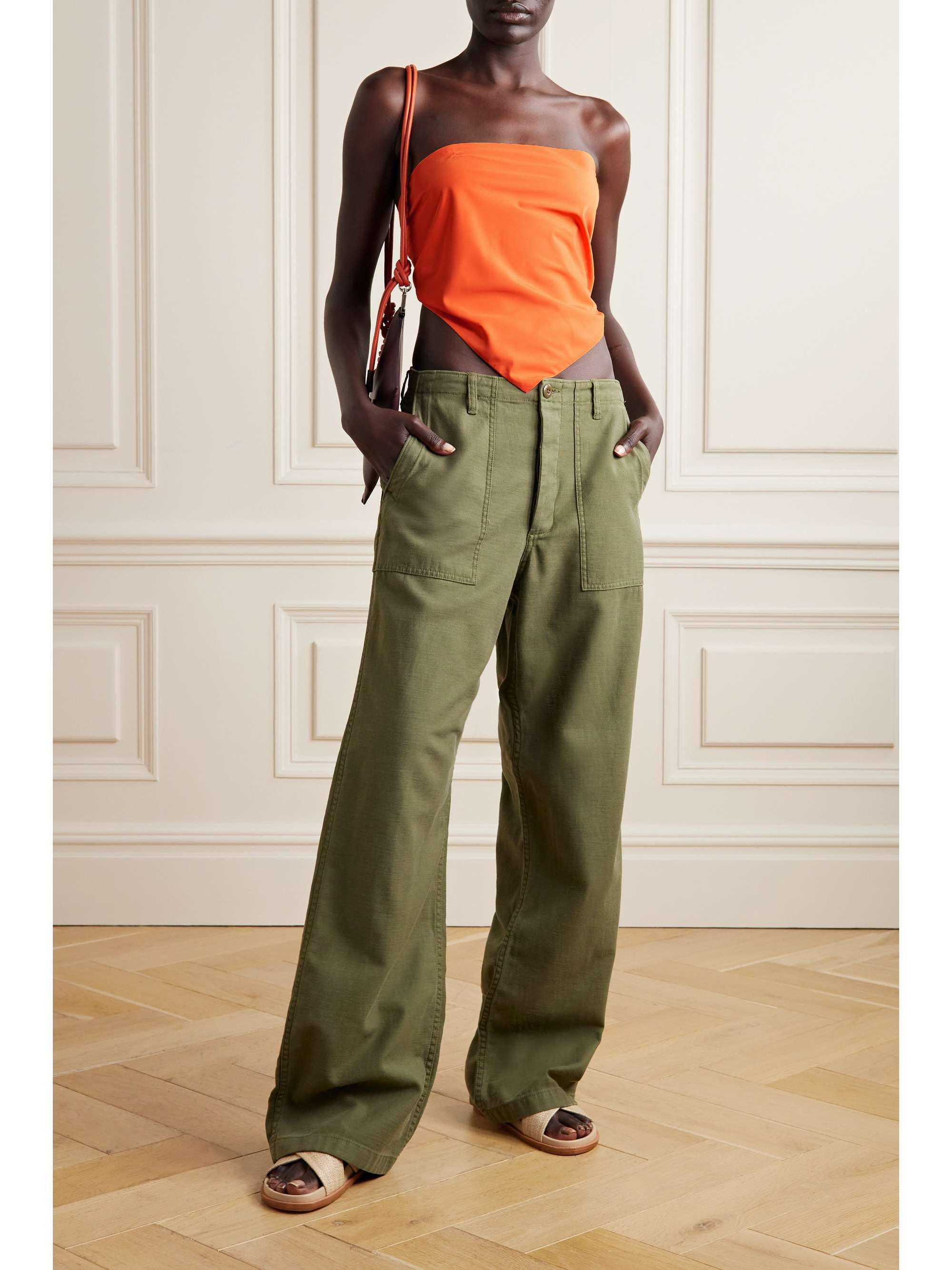 net-a-porter.com | Strapless shell top