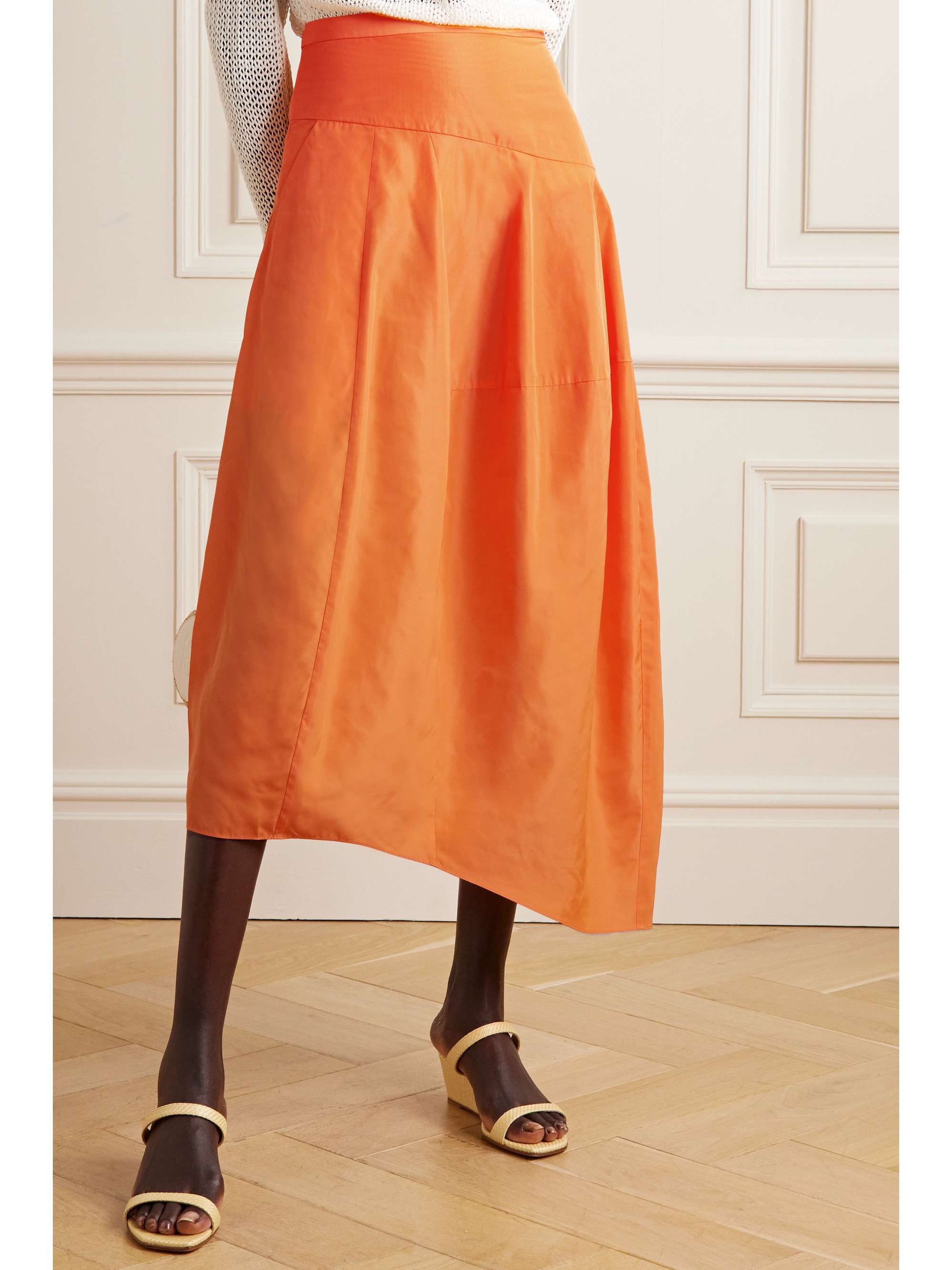 TIBI Italian Sporty Balloon shell skirt