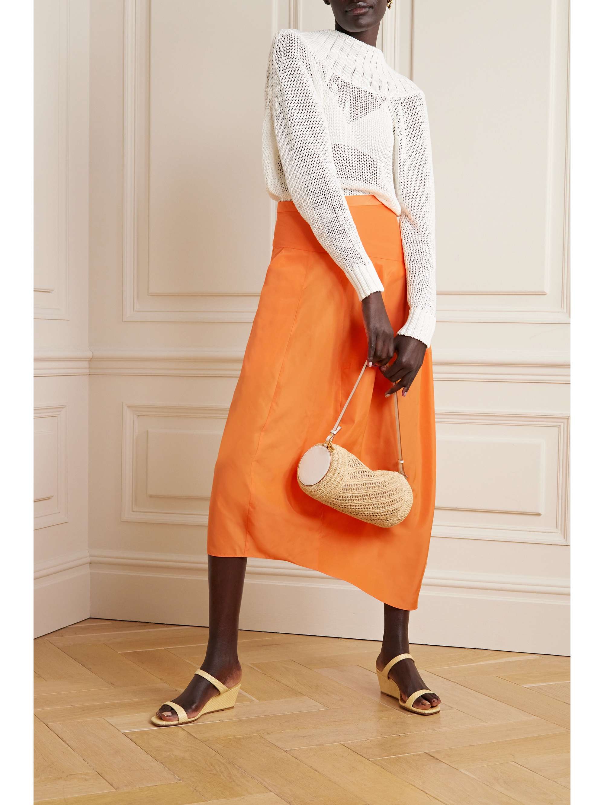 TIBI Italian Sporty Balloon shell skirt