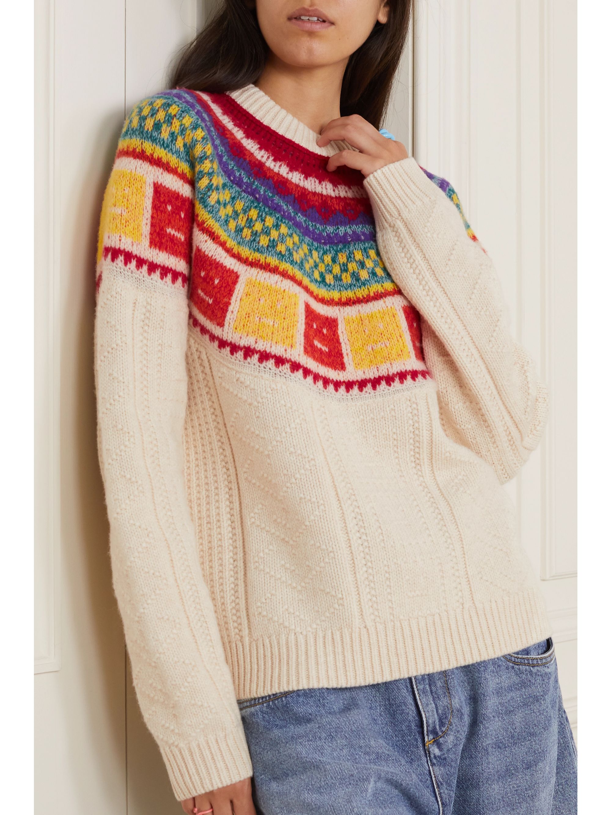 ACNE STUDIOS Wool-jacquard sweater