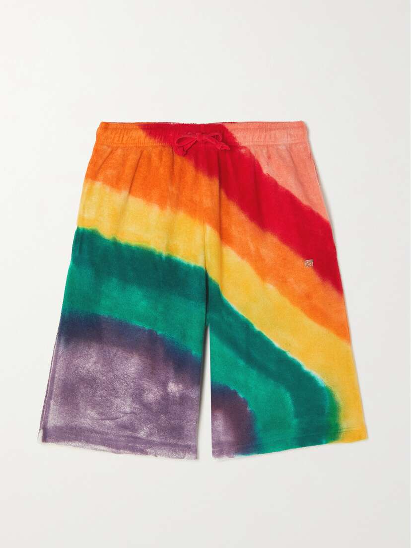 Acne Studios Tie-dyed Cotton-terry Shorts - xx large