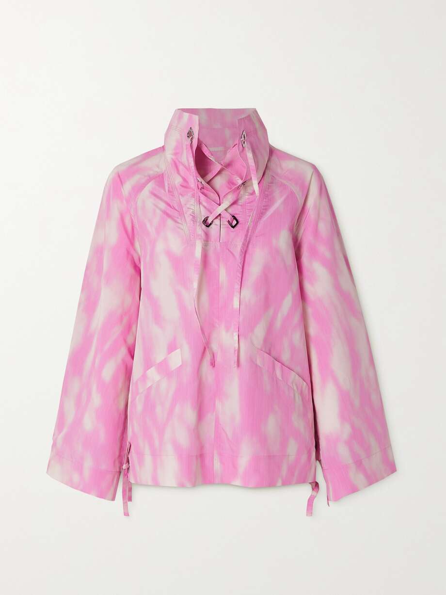 net-a-porter.com | Oversized tie-dyed recycled shell anorak