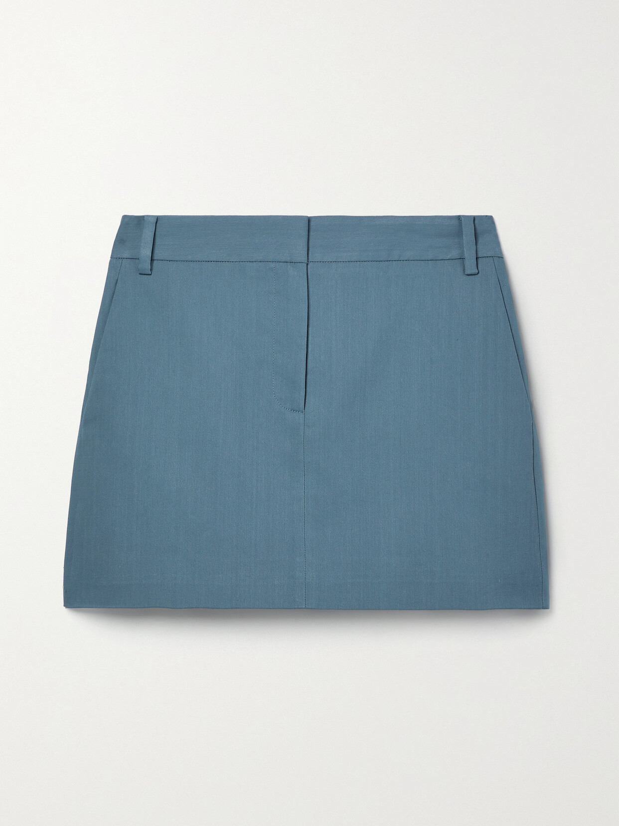 Tibi - Twill Mini Skirt - Blue