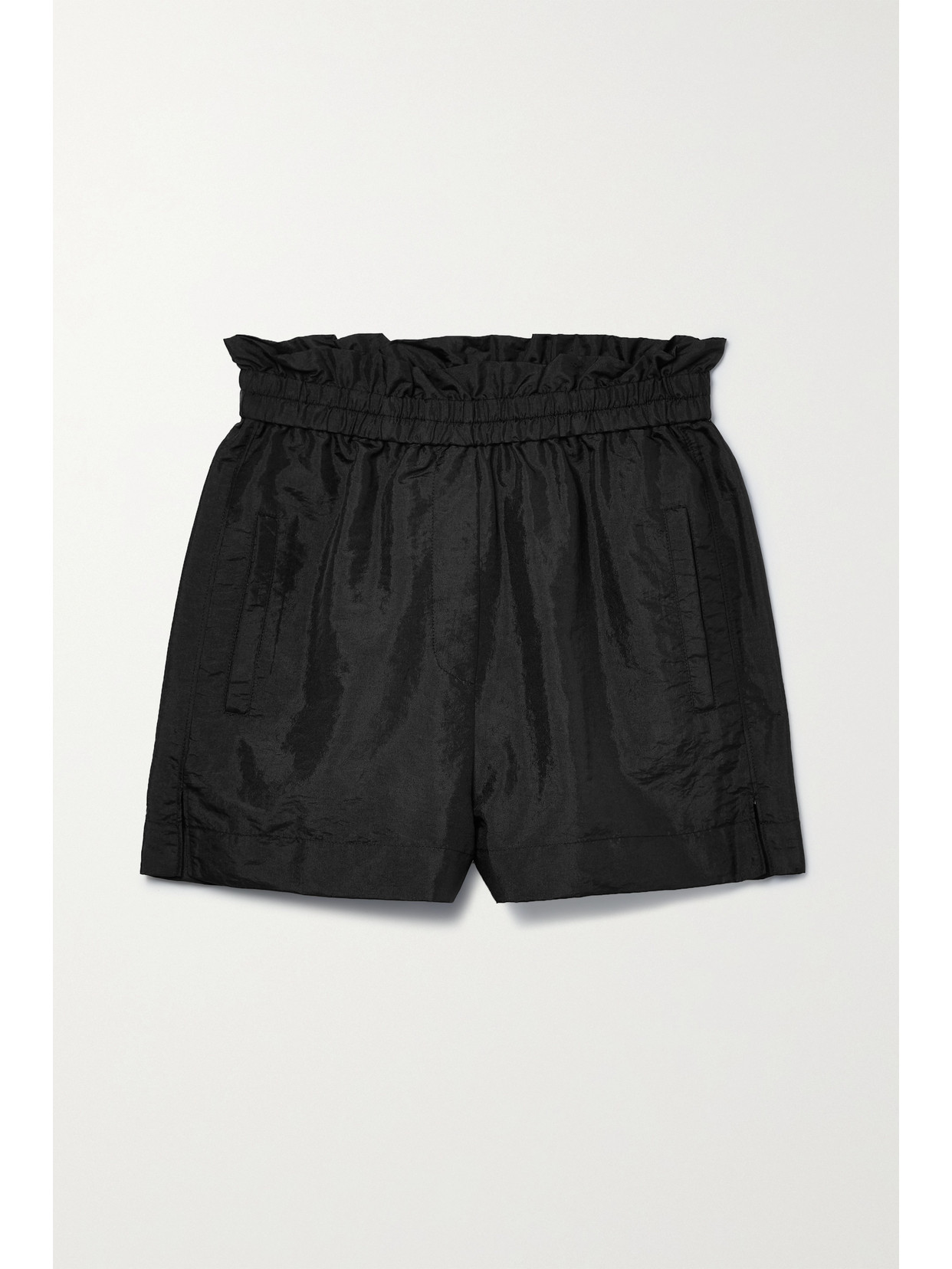 Tibi Gathered Shell Shorts - Black