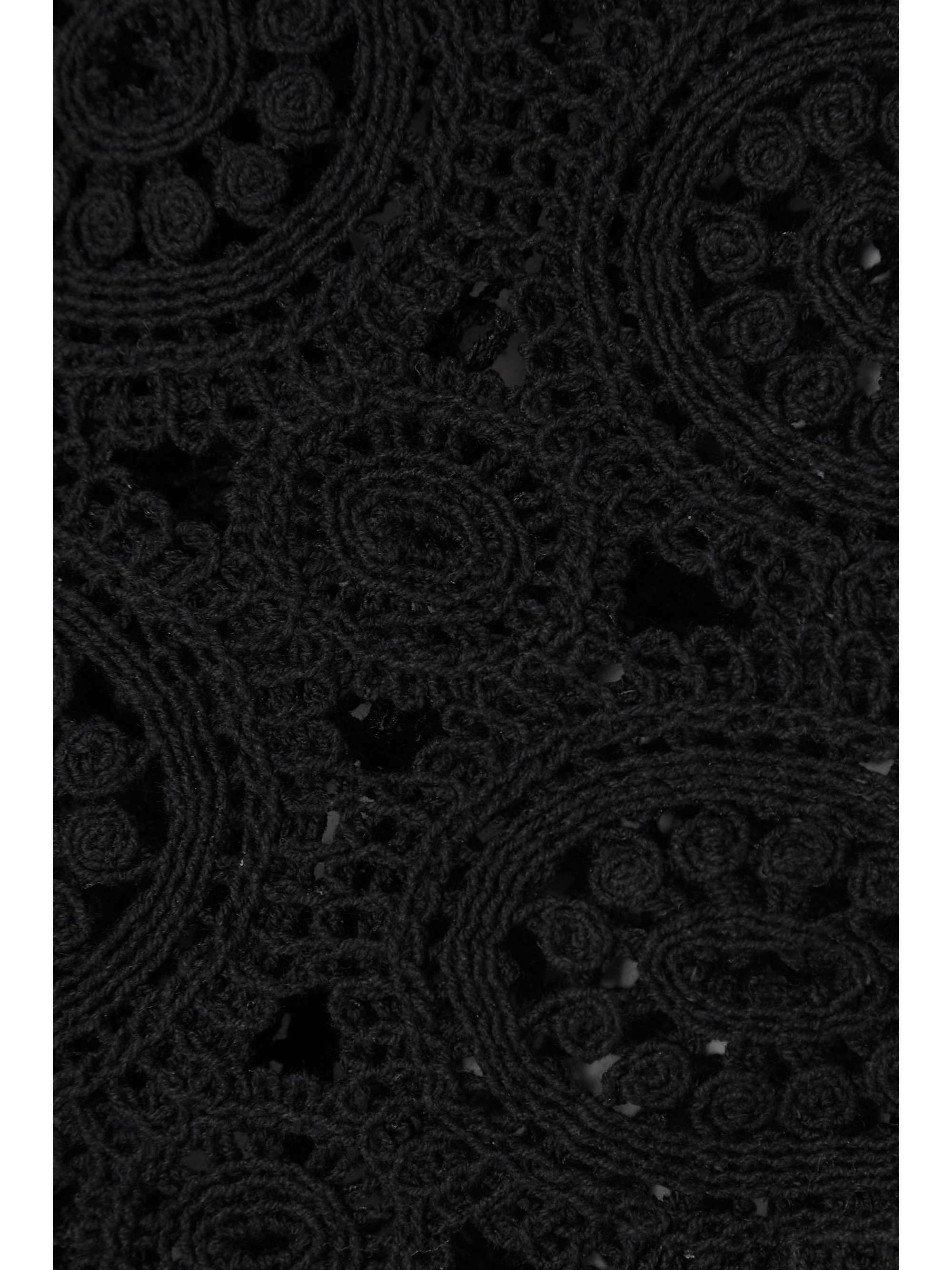 ROTATE BIRGER CHRISTENSEN Haut raccourci en coton biologique crocheté Milandran