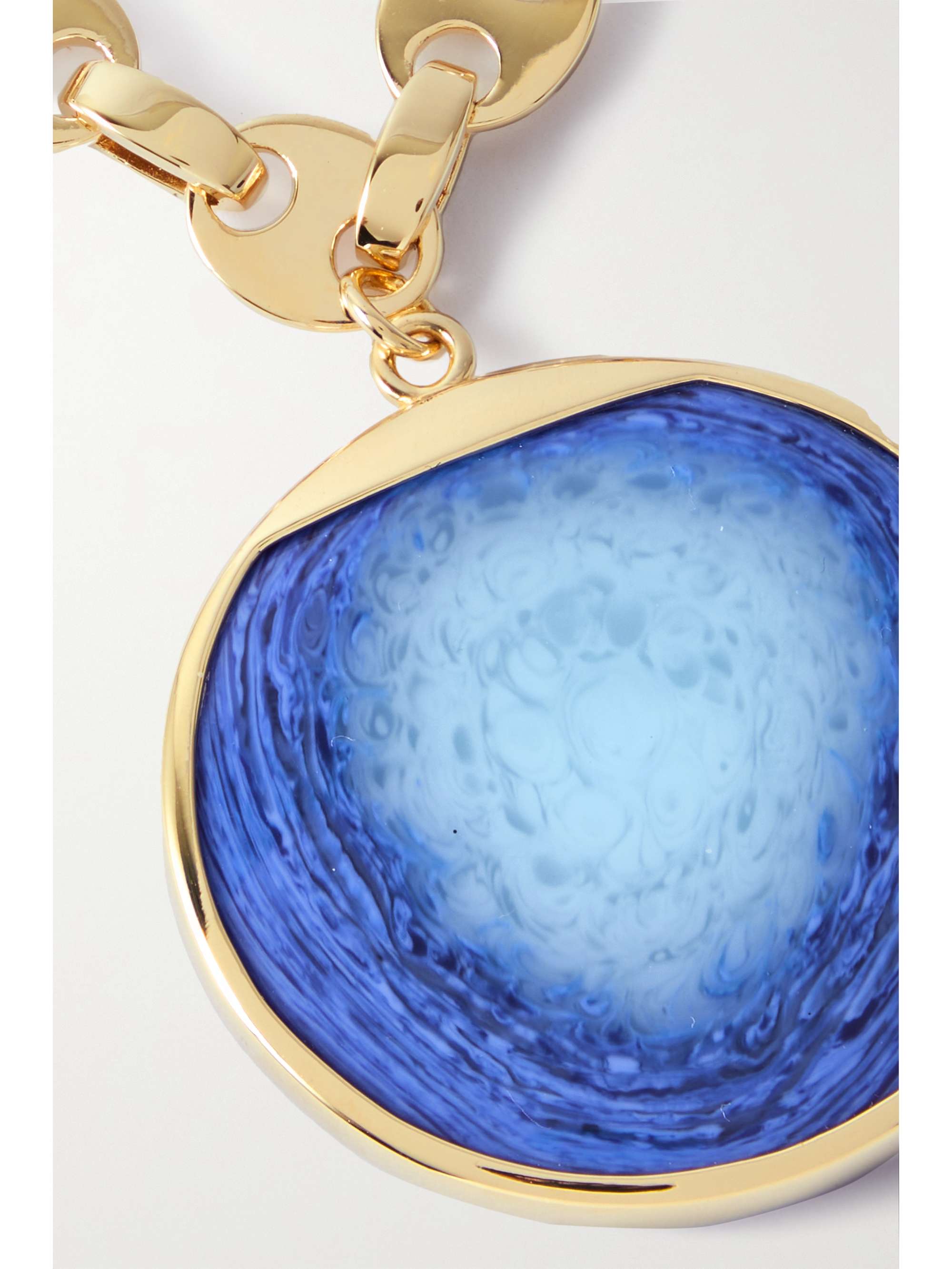 PACO RABANNE Eight Nano gold-tone glass anklet