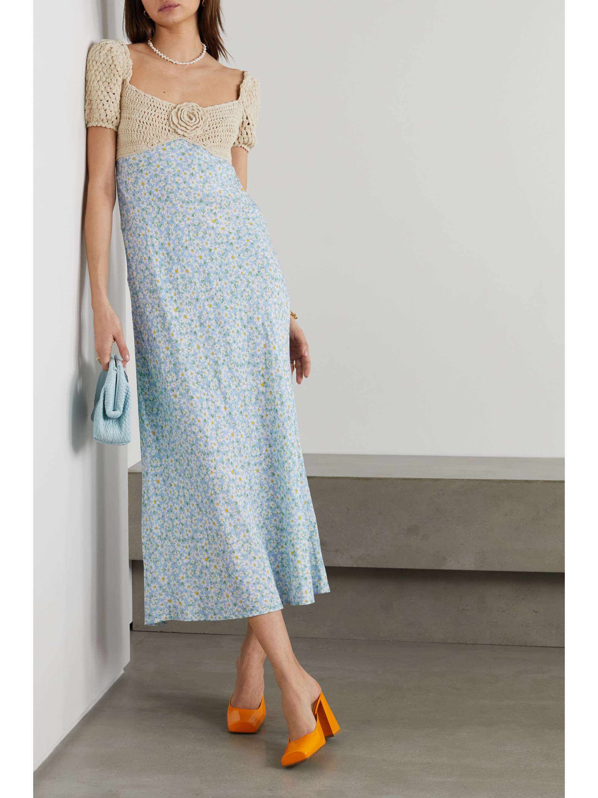 linen-blend maxi dress | RIXO 