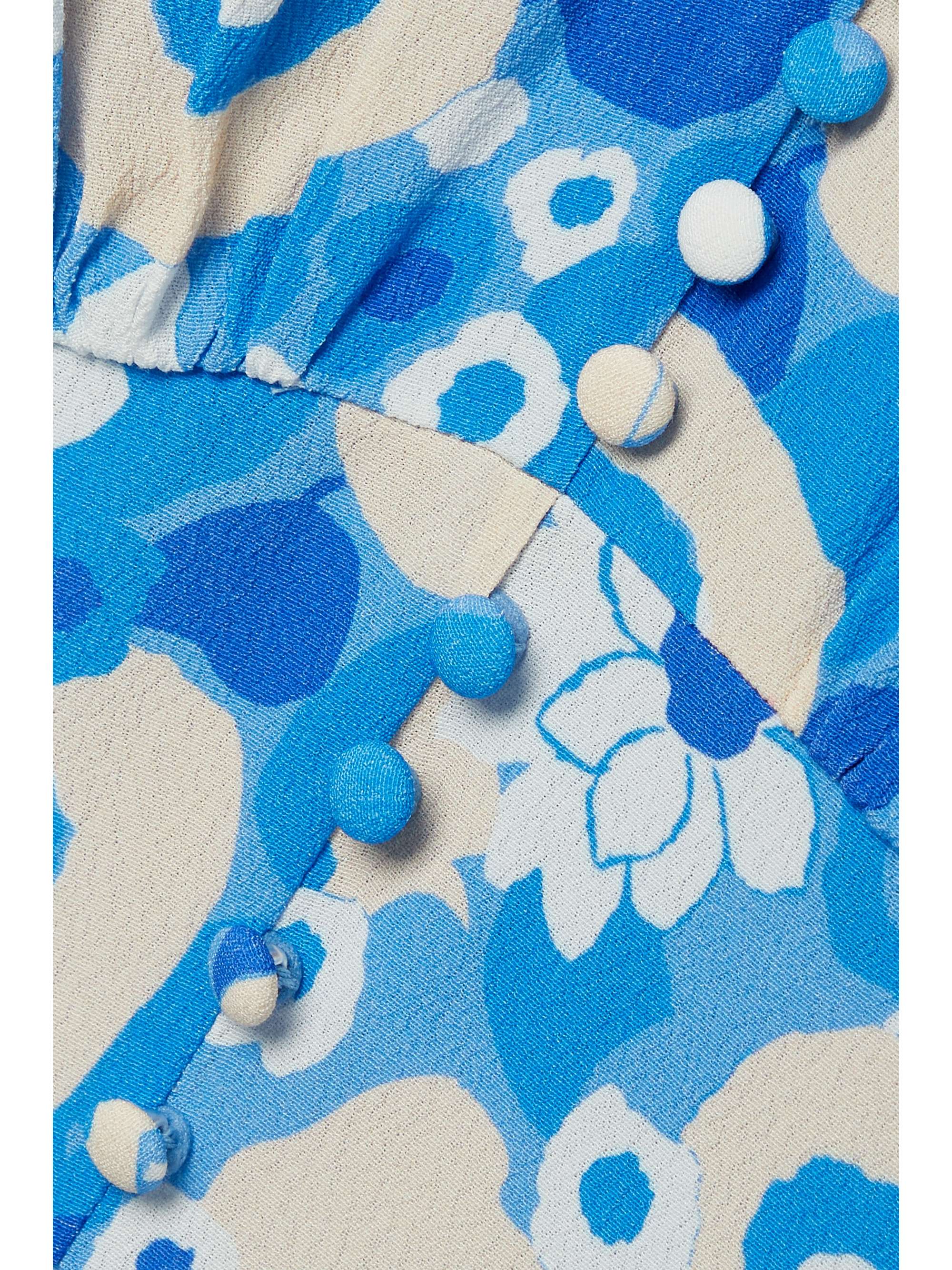 RIXO Aspen floral-print crepe midi dress