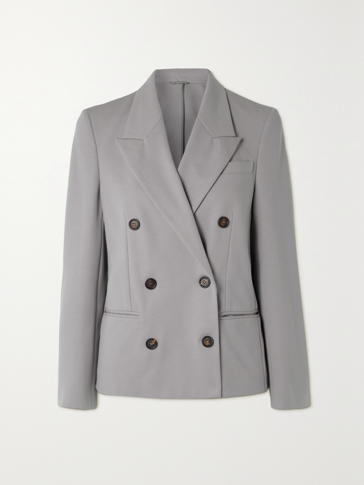 Brunello Cucinelli Double-breasted Cotton-blend Blazer - Blue