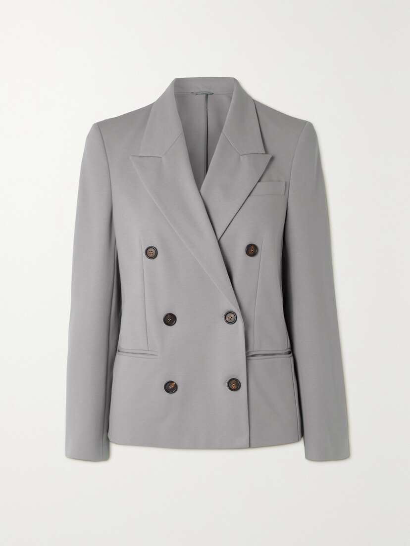 Brunello Cucinelli Double-breasted Cotton-blend Blazer