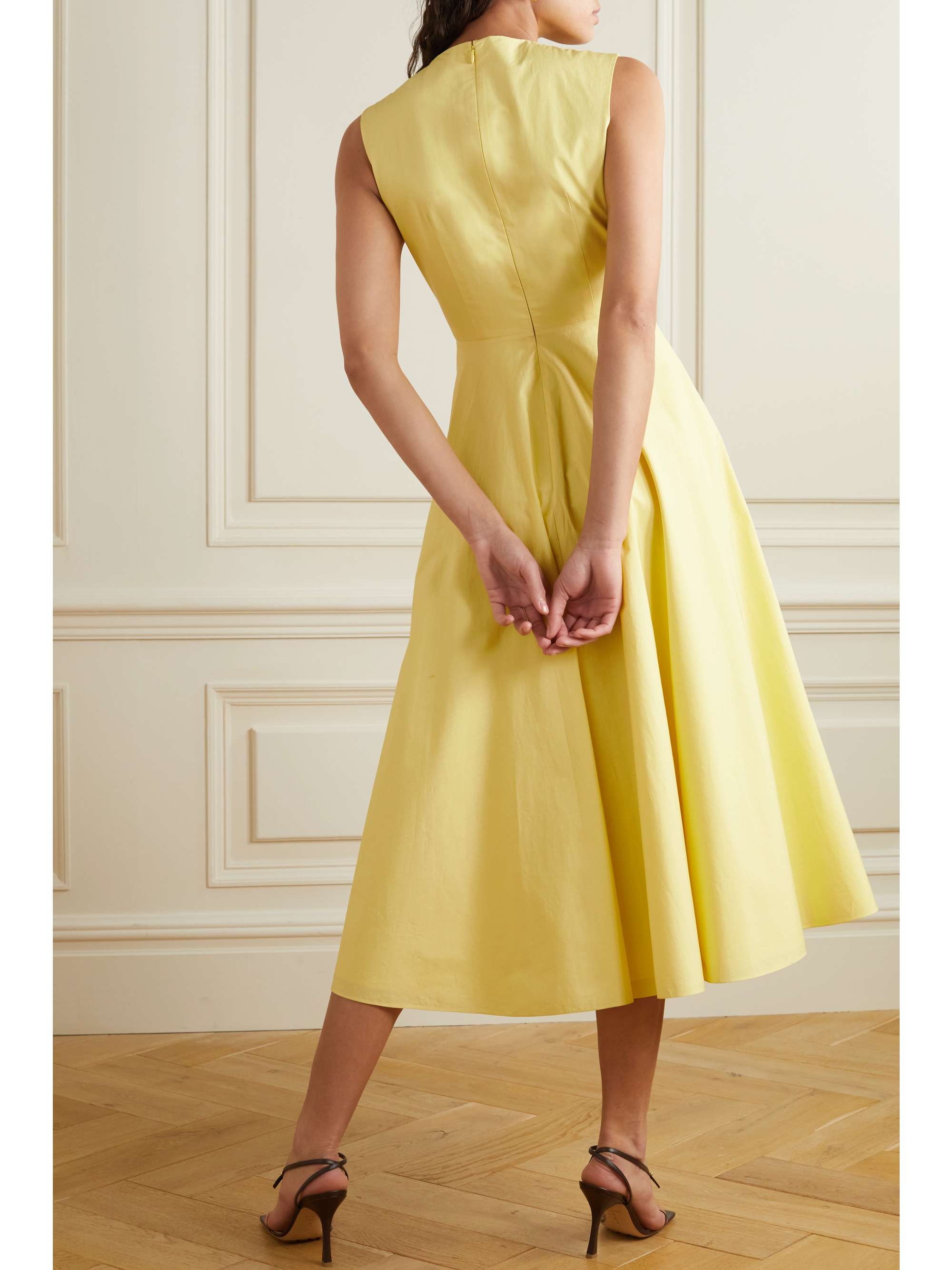 ROKSANDA Brigitte cotton-poplin midi dress