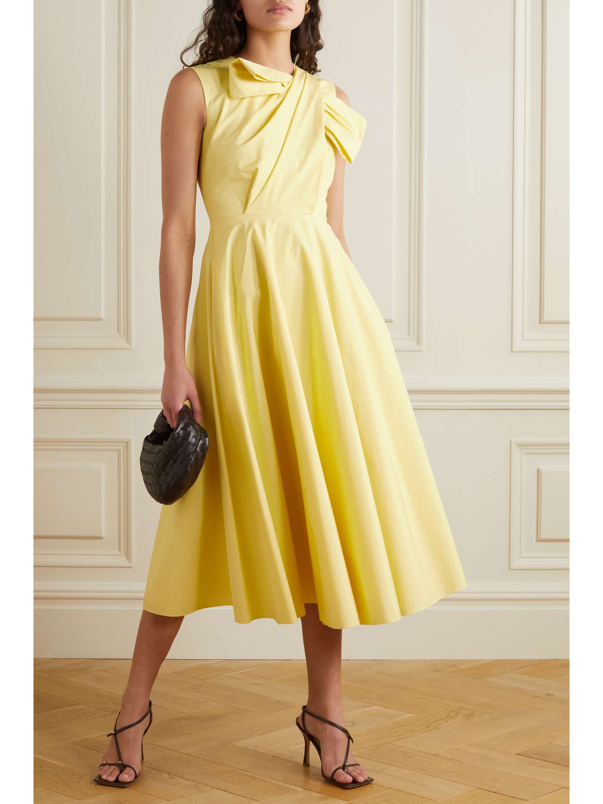 ROKSANDA Brigitte cotton-poplin midi dress | NET-A-PORTER