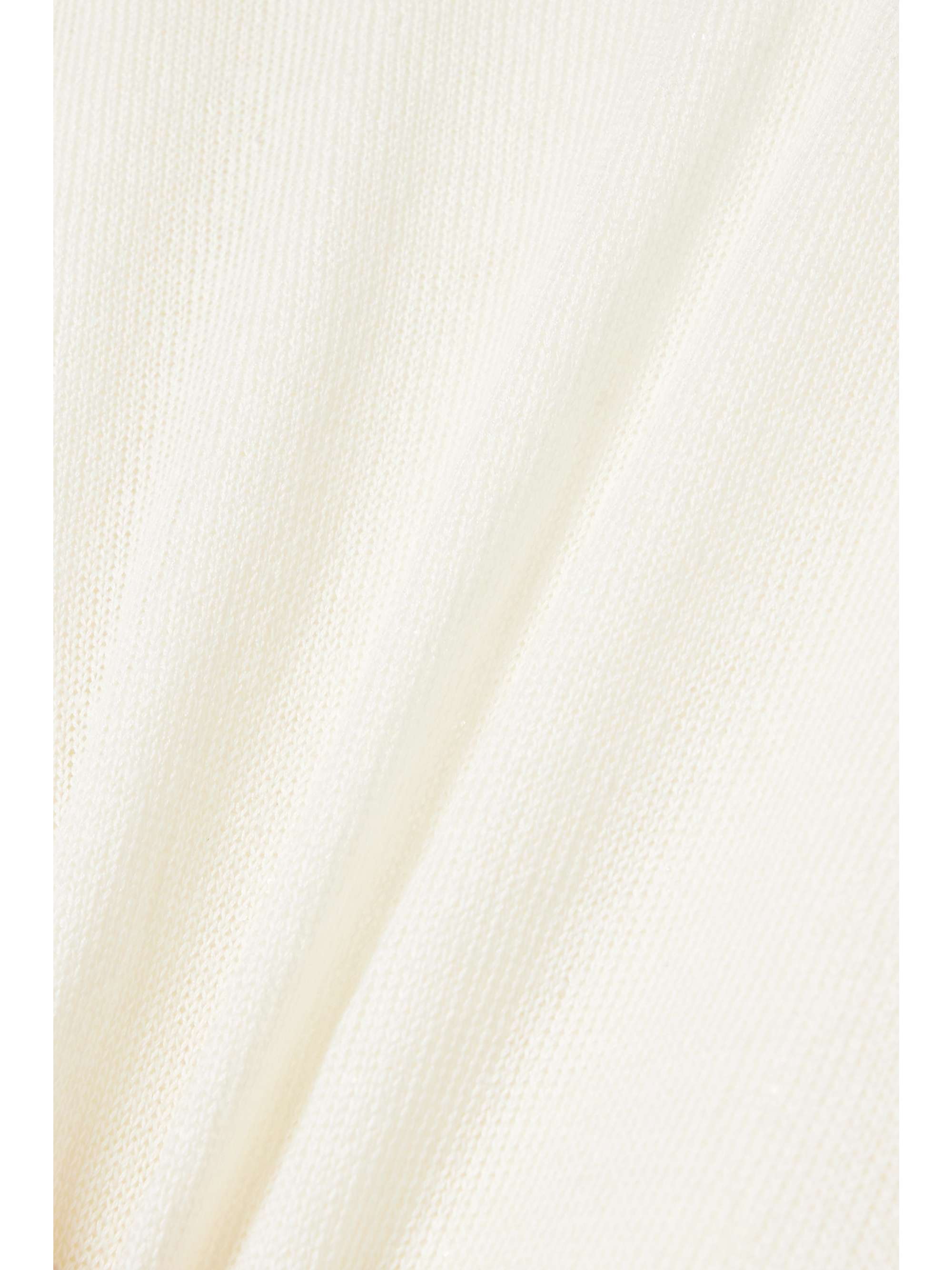 BRUNELLO CUCINELLI Crystal-embellished linen and silk-blend sweater