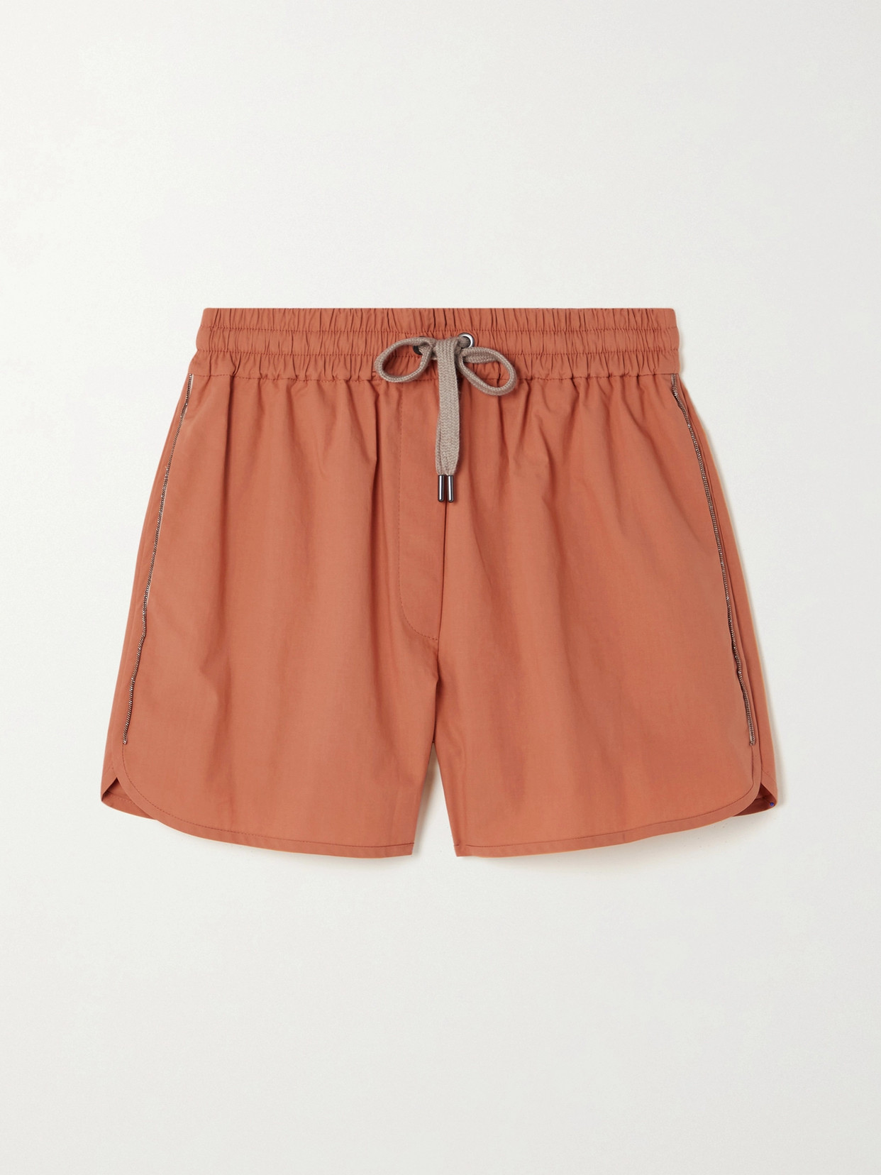 BRUNELLO CUCINELLI★素敵!Bead-embellished Cotton shorts Brunello Cucinelli Bead-embellished Cotton-poplin Shorts In