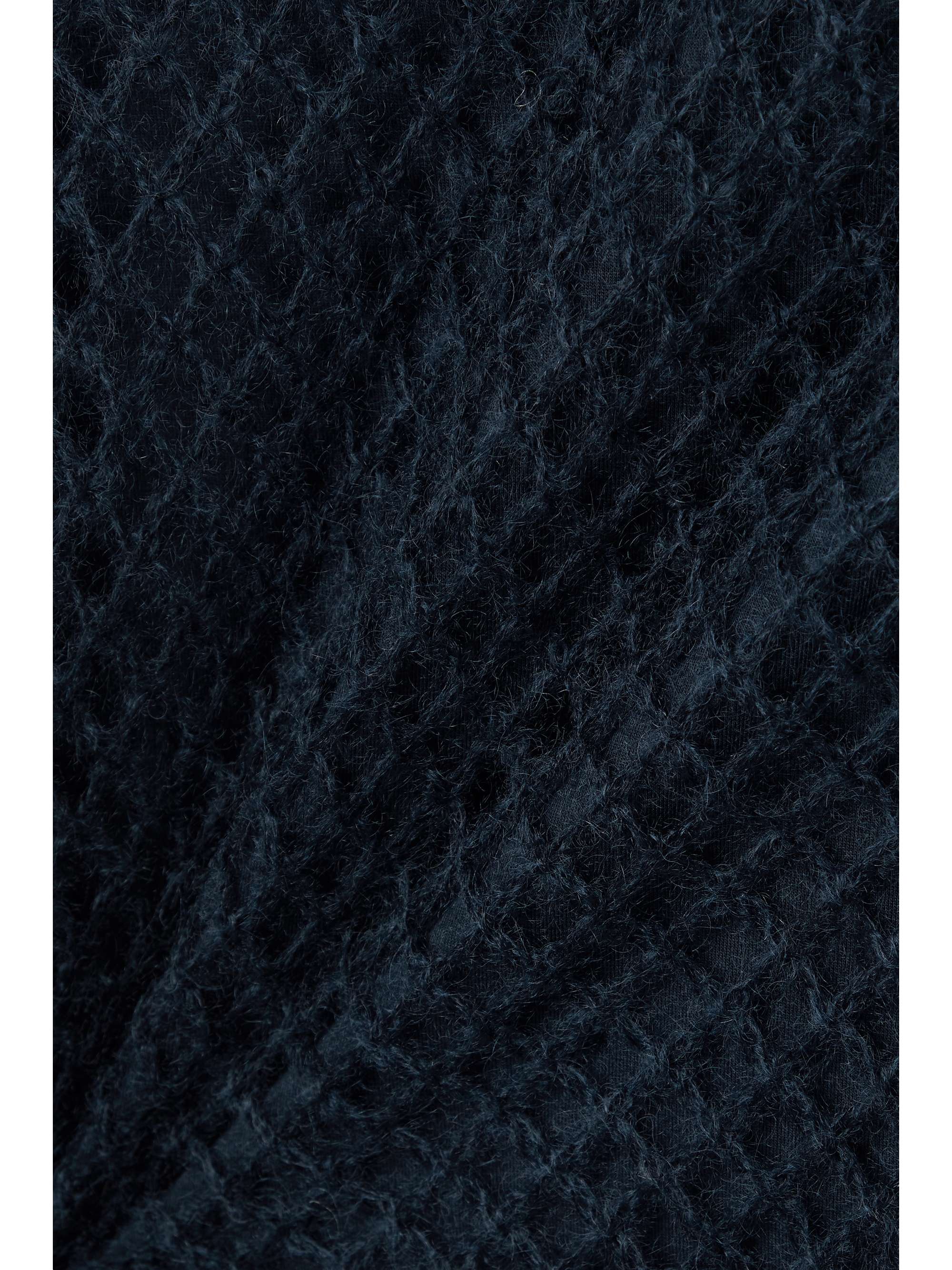 MAX MARA Gargano layered open-knit mohair-blend and stretch-jersey top