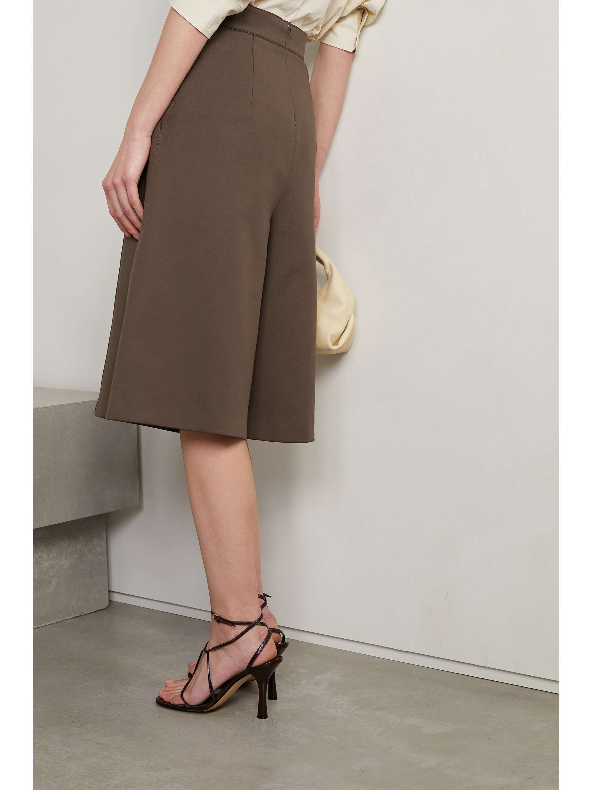 MAX MARA Miele cotton-blend twill shorts