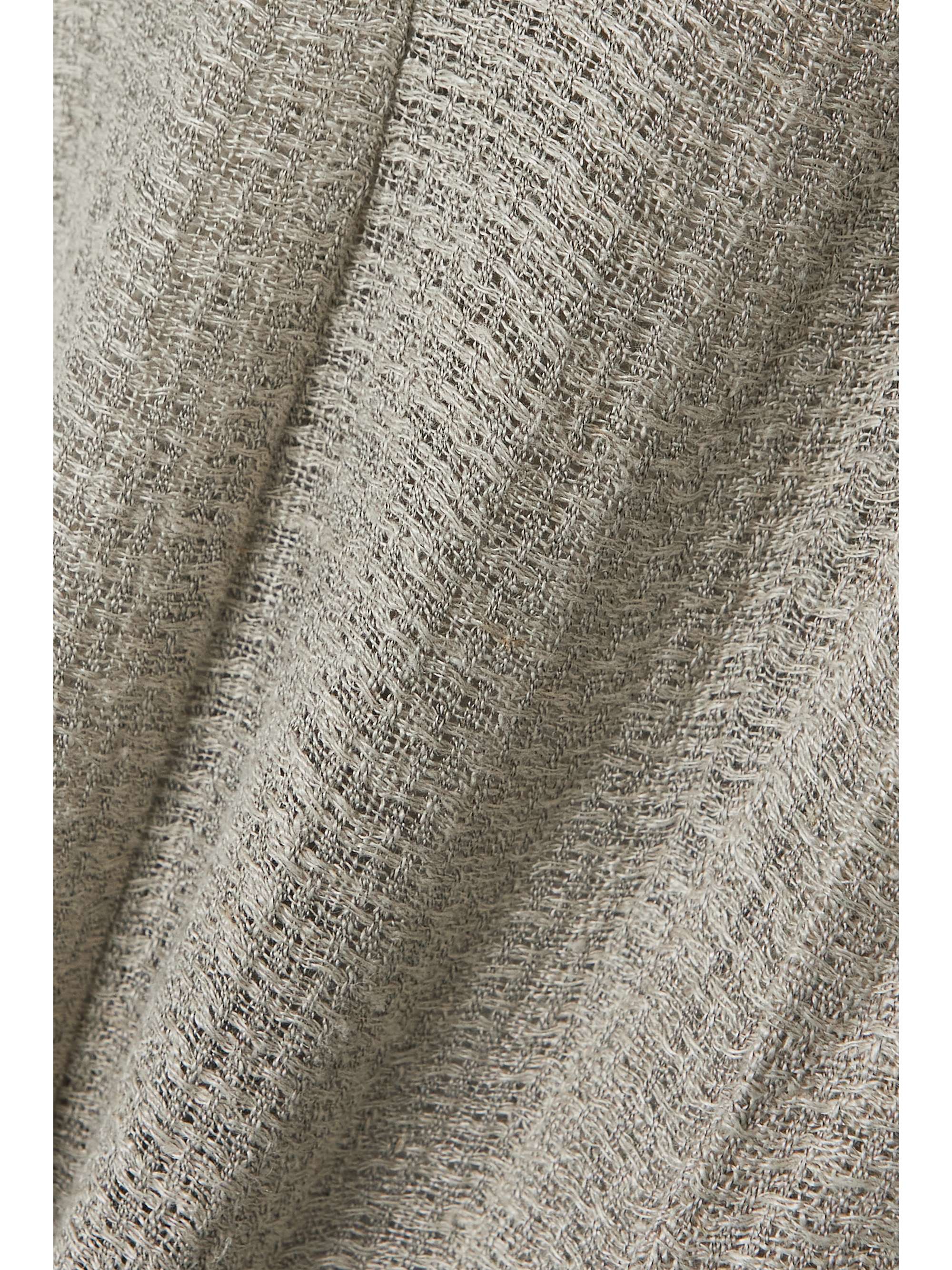 LE KASHA + NET SUSTAIN Matruh openback belted organic linengauze midi