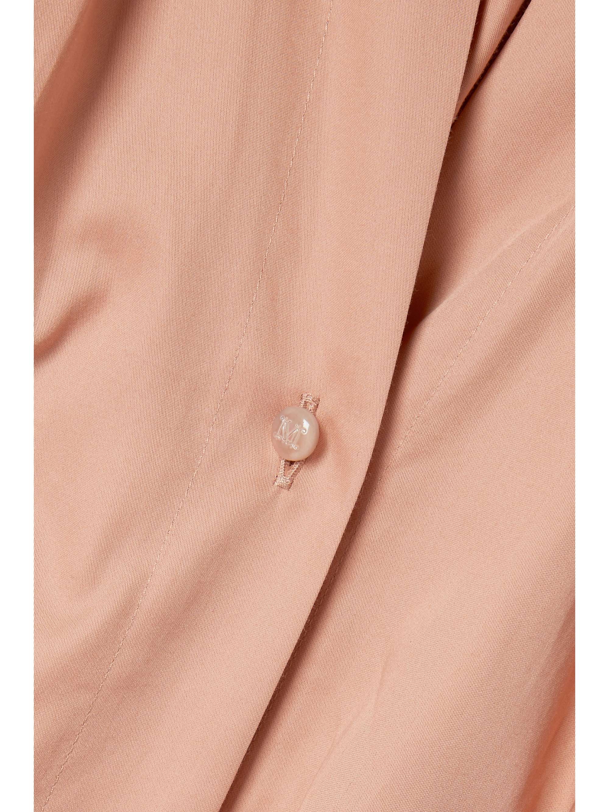MAX MARA Lega belted cotton-sateen shirt dress