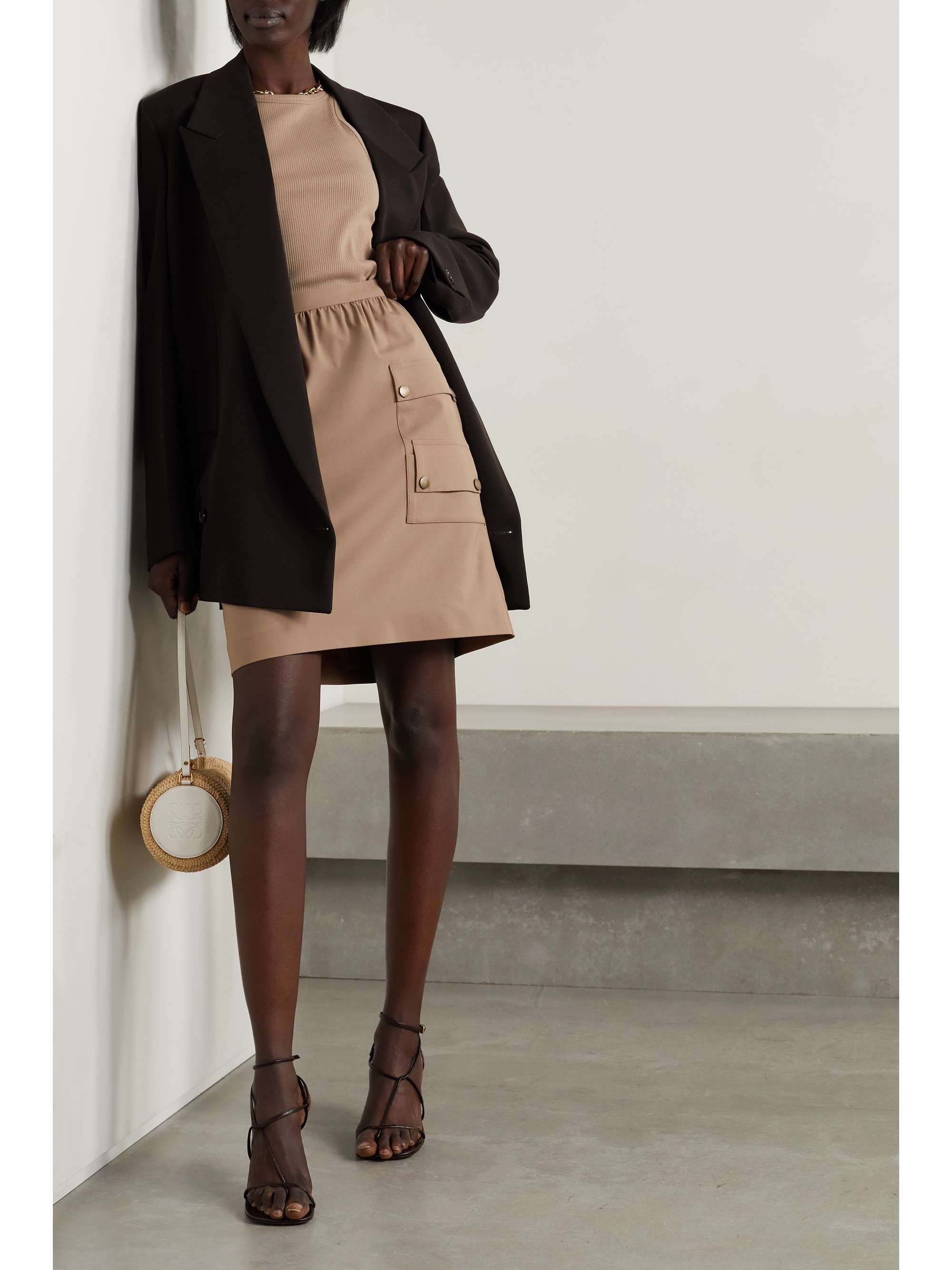 MAX MARA Klaus wool-blend mini skirt