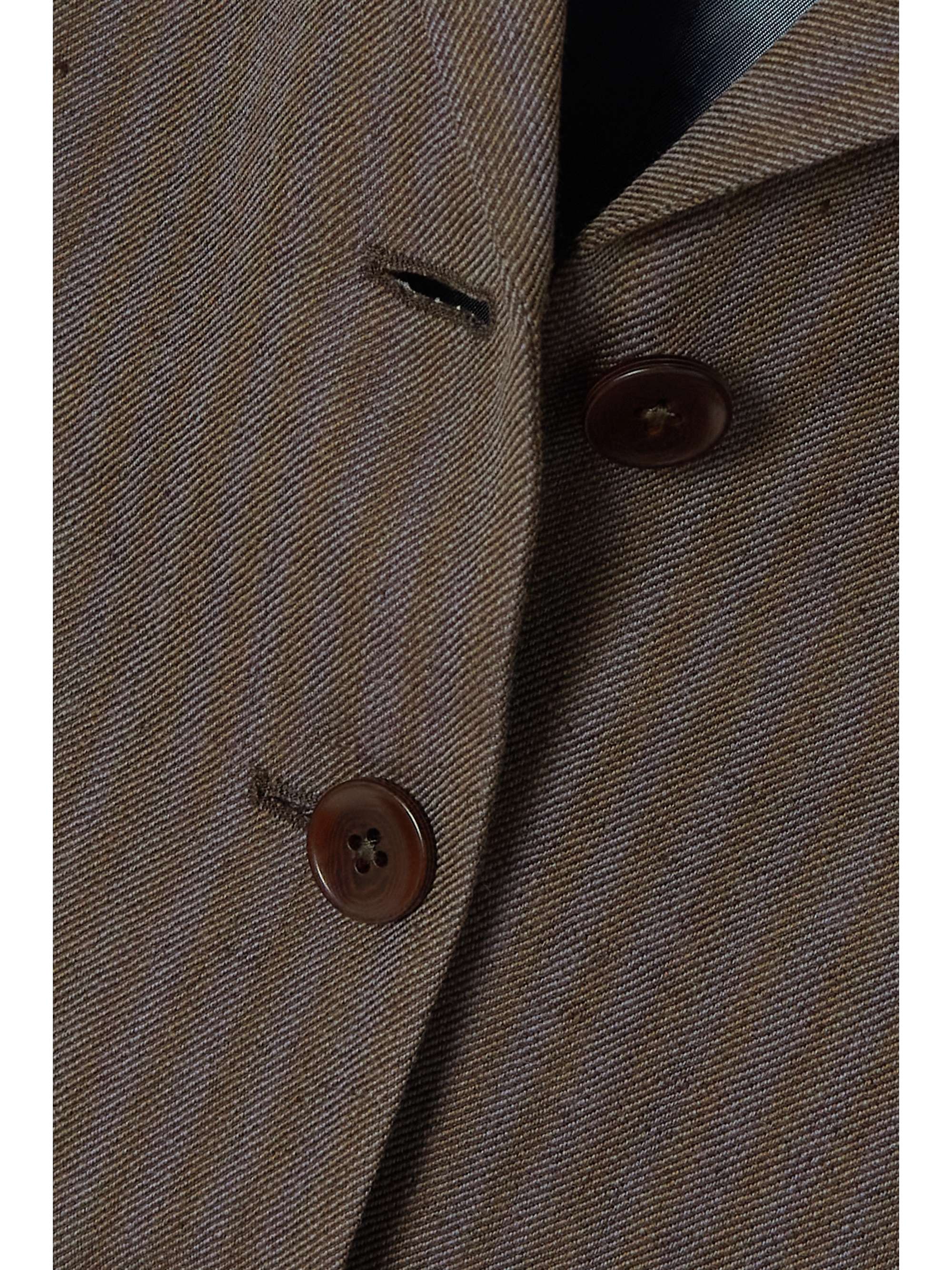 PURDEY Broads cropped striped linen and wool-blend twill blazer