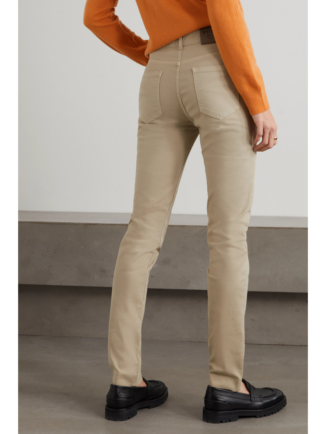 Mid-Rise Slim-Leg Jeans