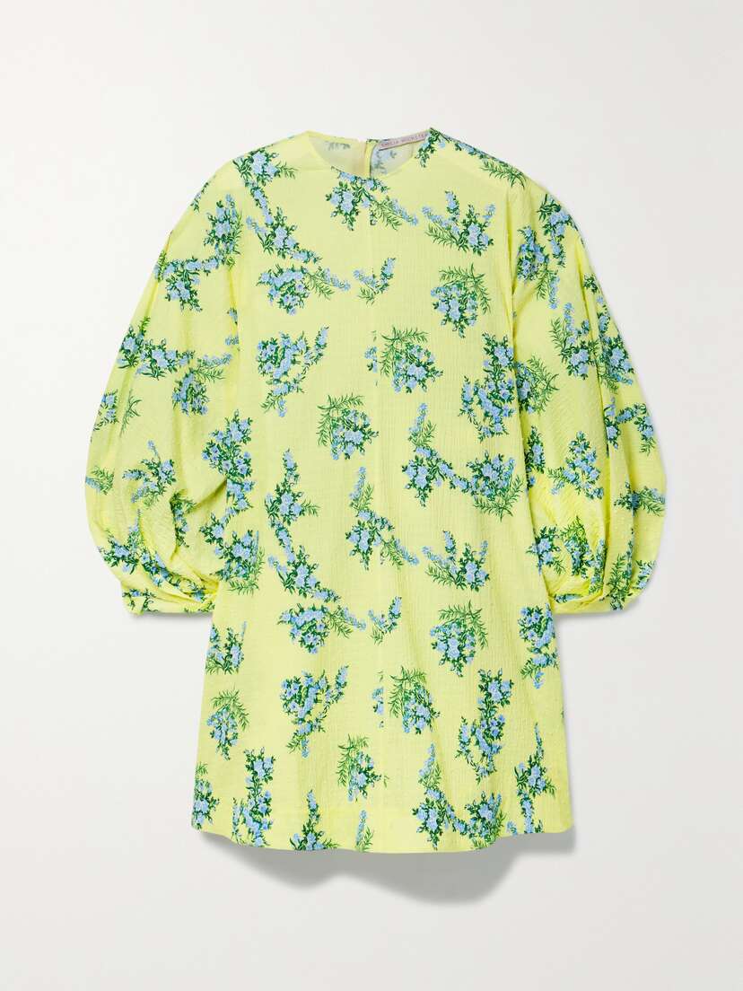 Emilia Wickstead Nelson Floral-print Fil Coupé Cotton-blend Mini Dress