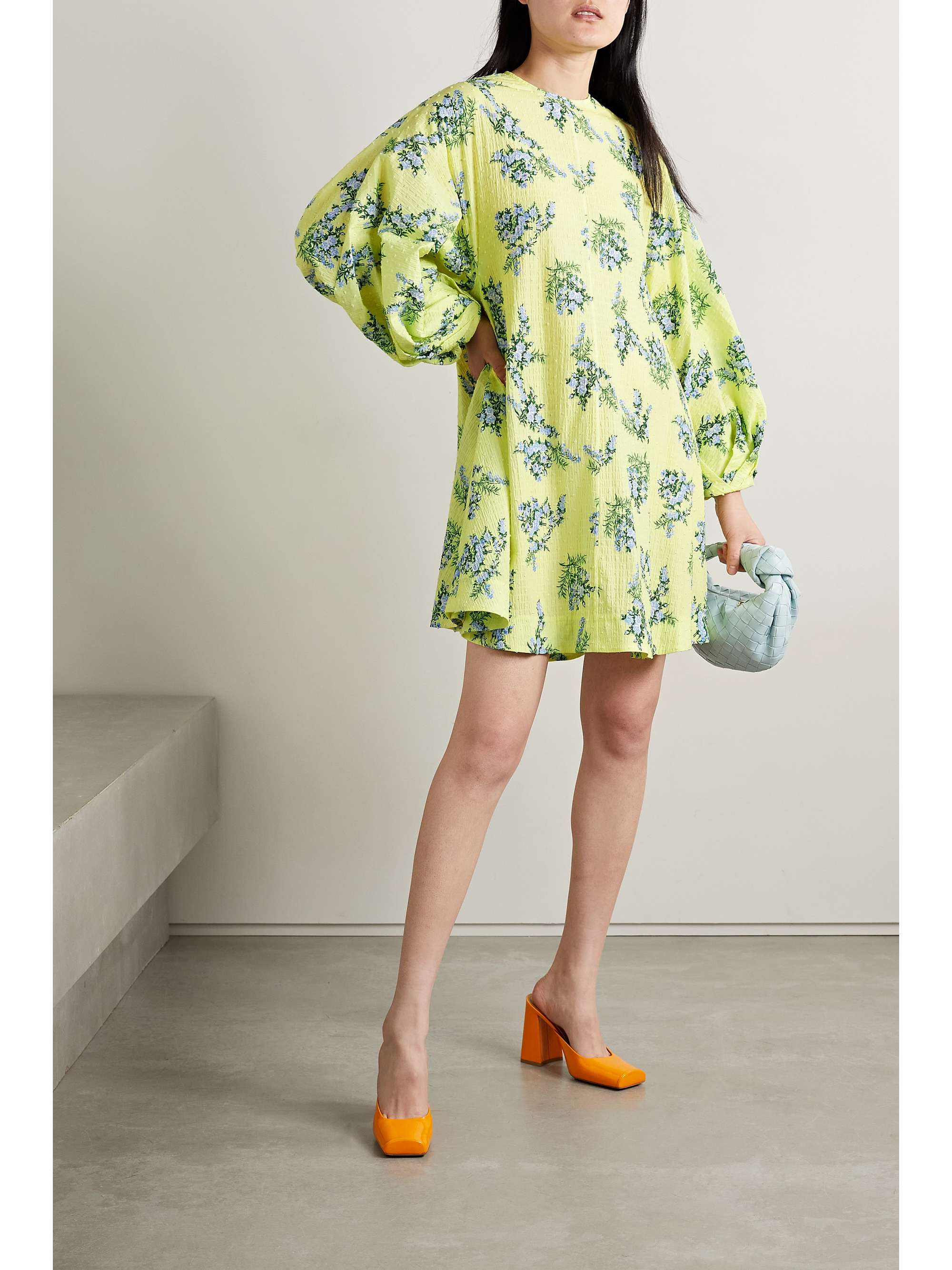EMILIA WICKSTEAD Nelson floral-print fil coupé cotton-blend mini dress