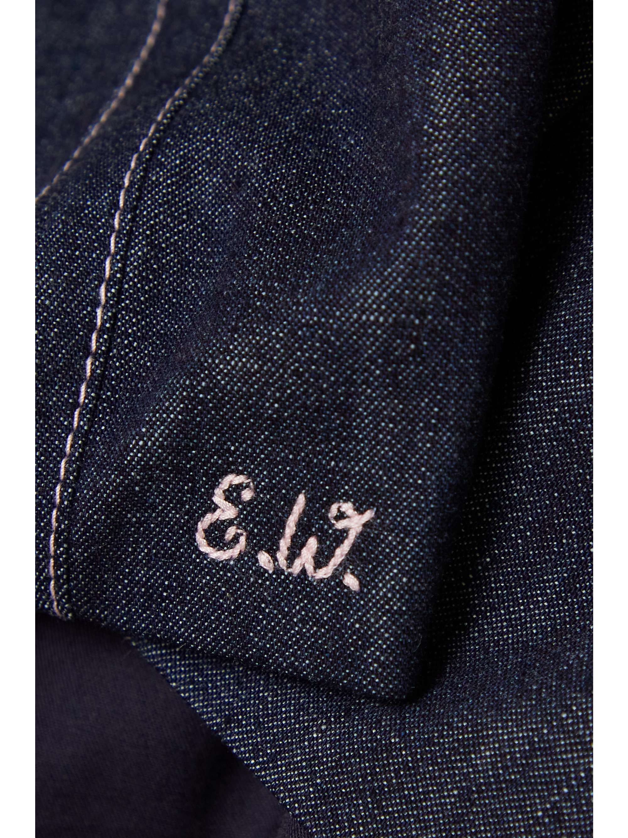 EMILIA WICKSTEAD Fabiola cropped denim top