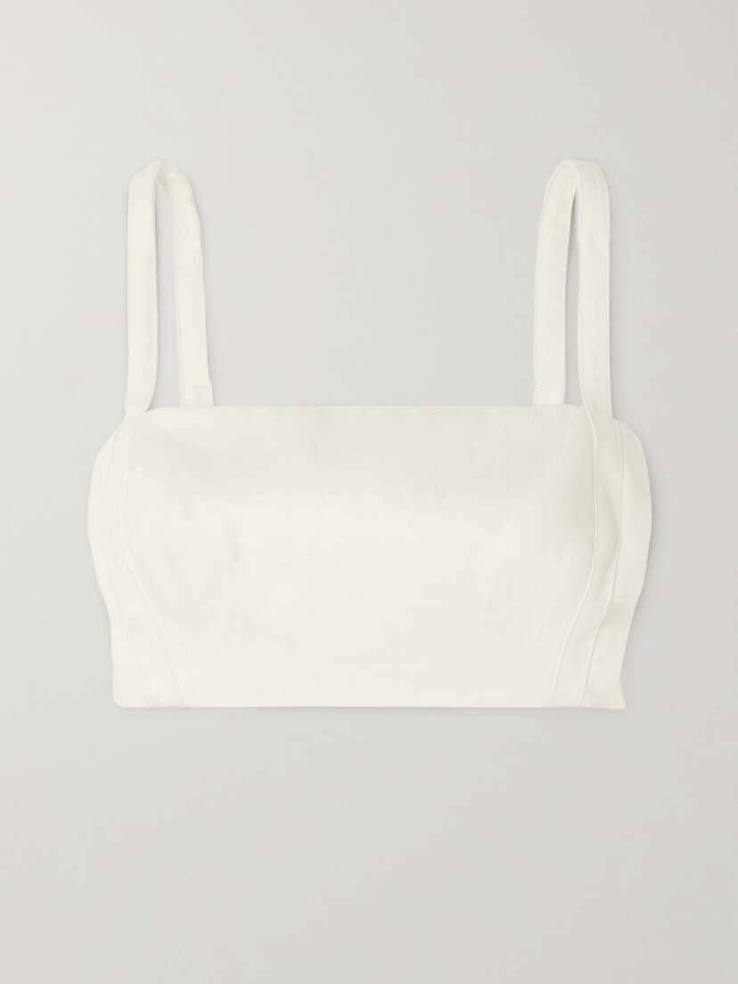 Emilia Wickstead Fabiola Cropped Denim Top