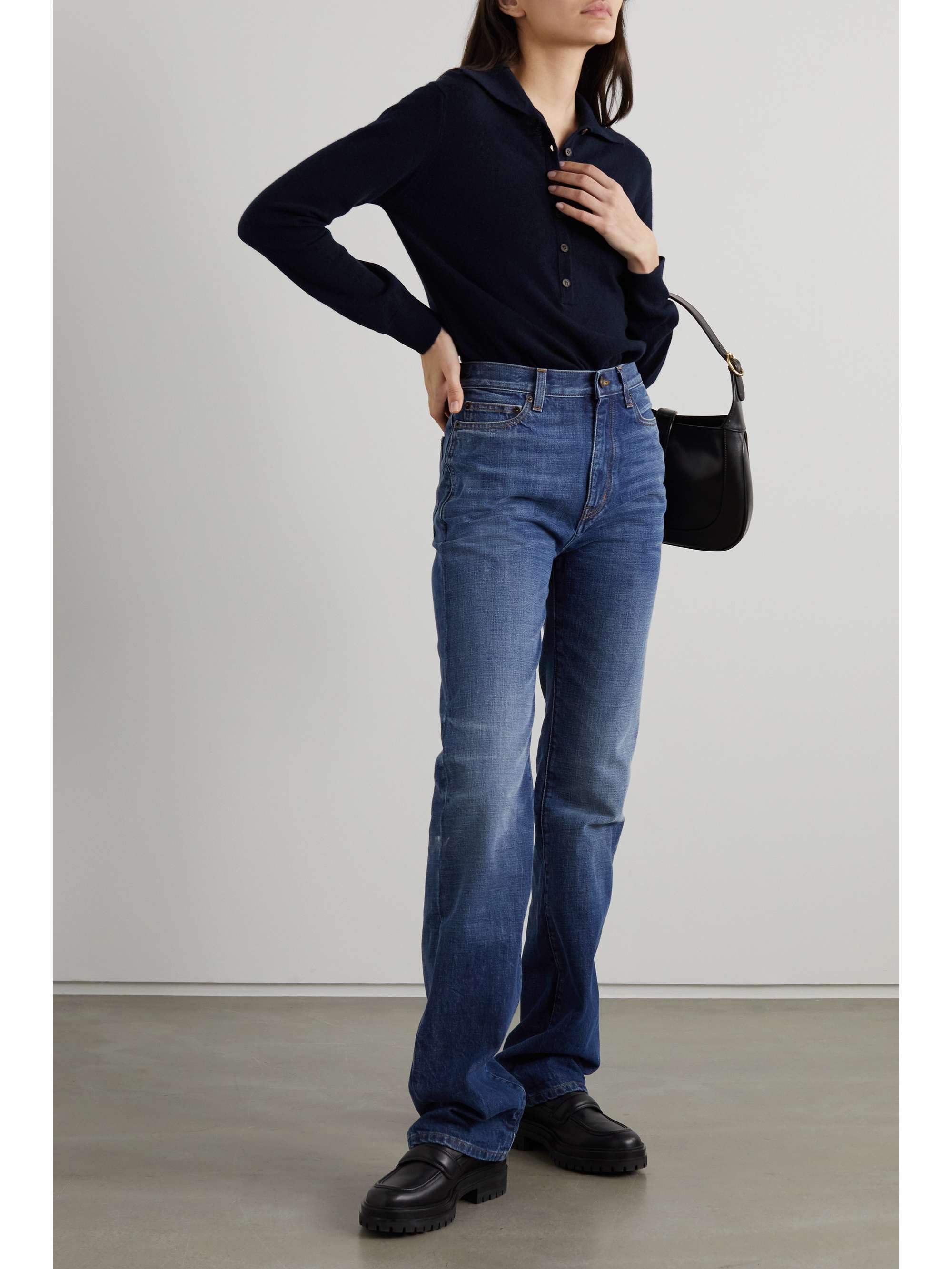 PURDEY Cashmere polo sweater