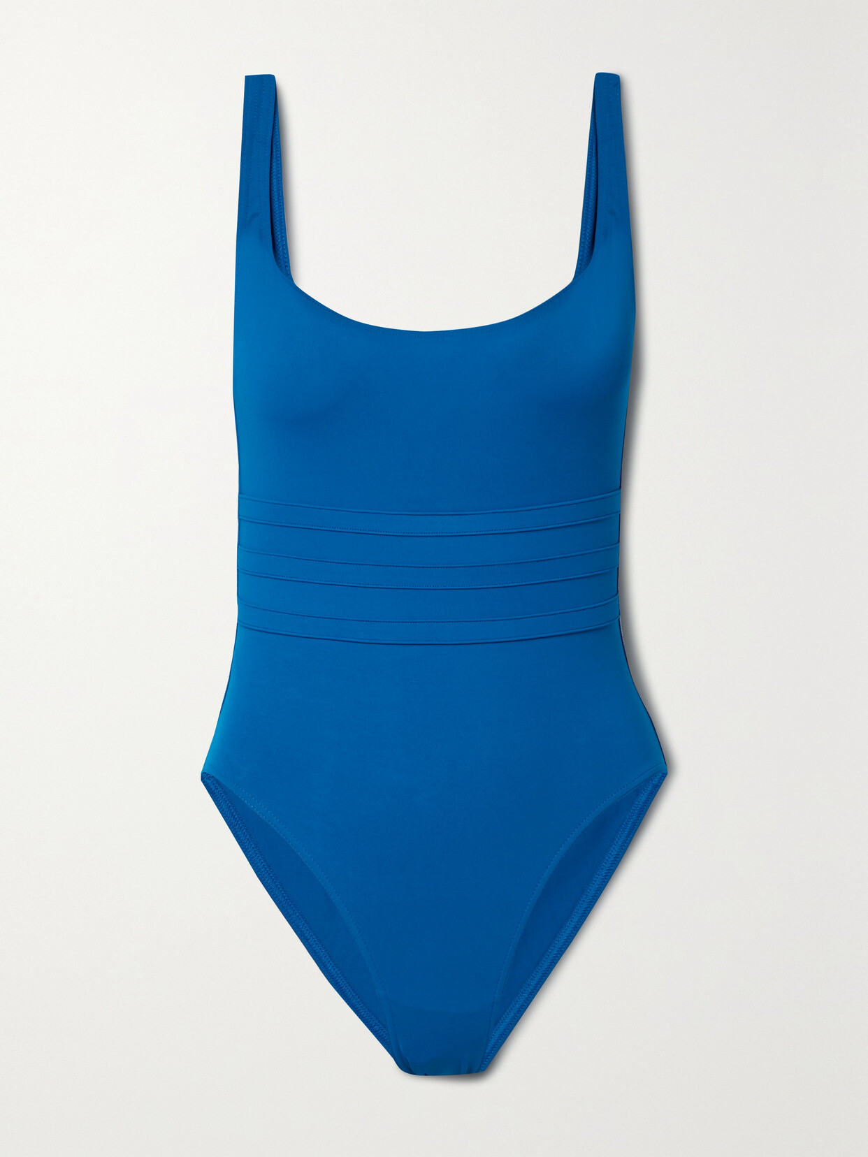 Eres Asia Low-back Roundneck One-piece Swimsuit In Blue