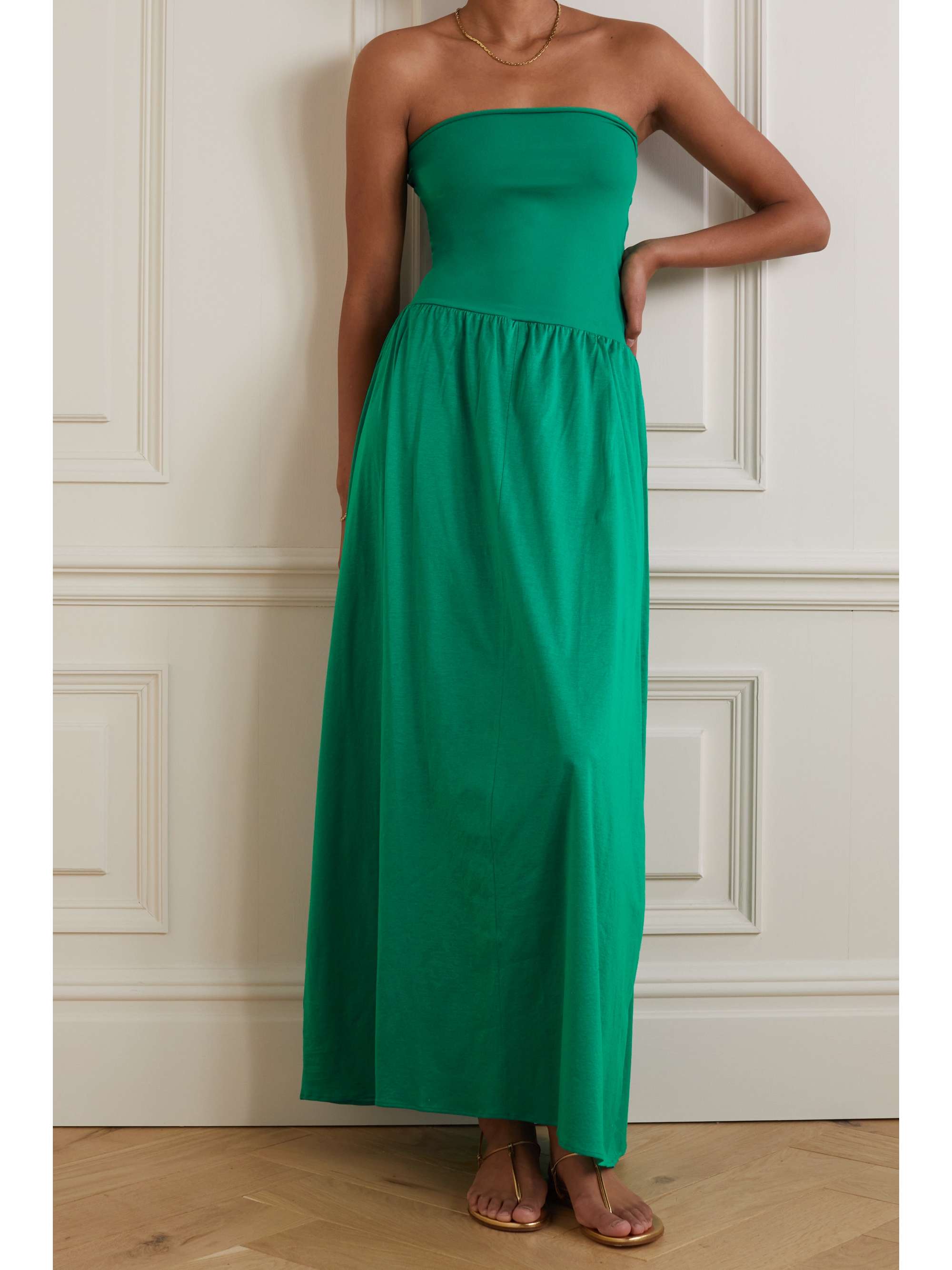 stretch-jersey maxi dress 