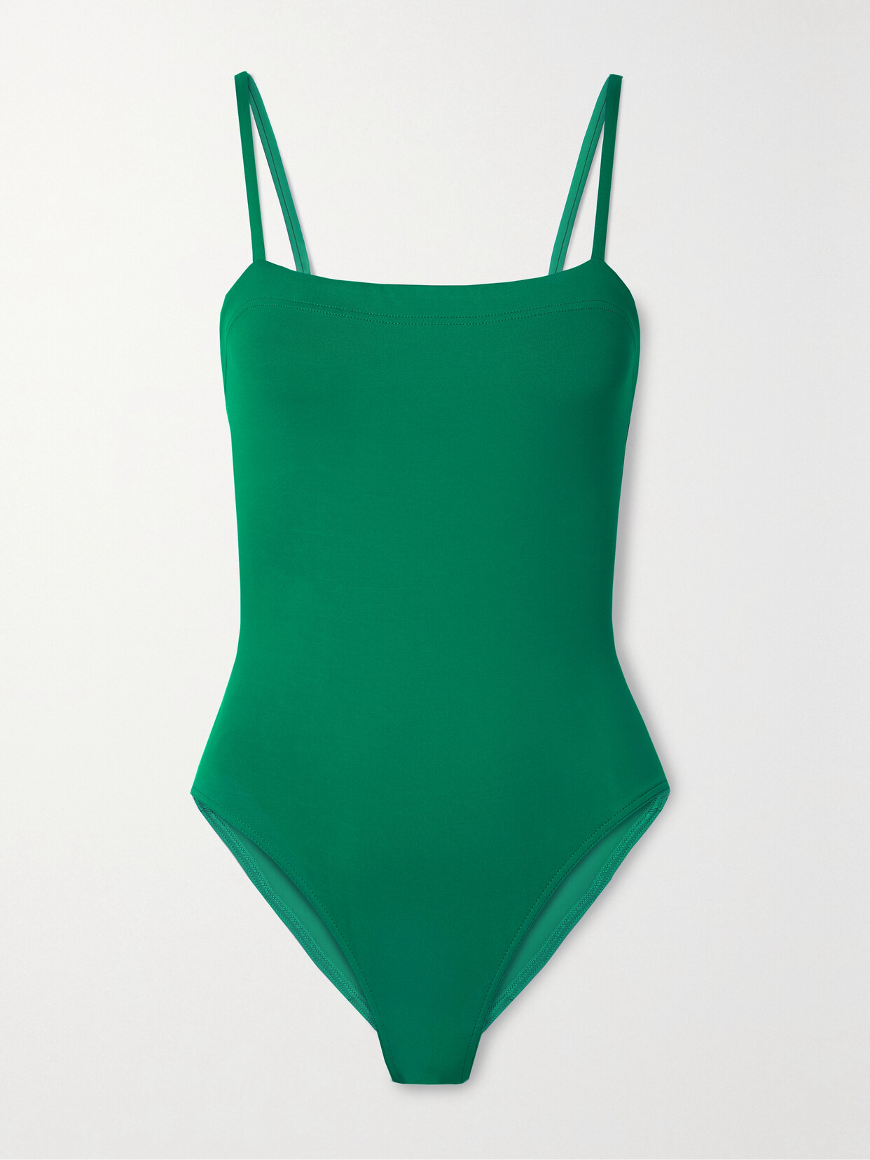 Eres Aquarelle One-piece Swimsuit With Thin Straps In Green