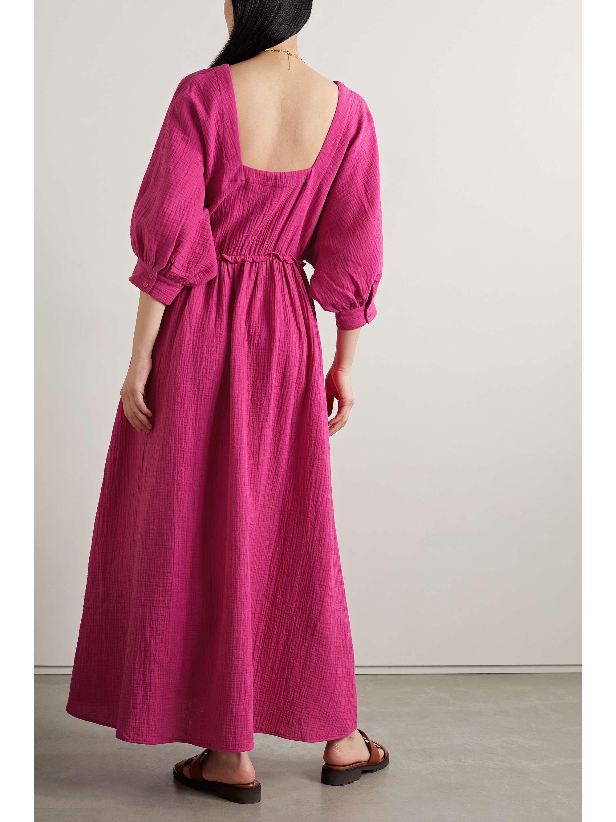ERES Deesees Selene cotton-seersucker maxi dress