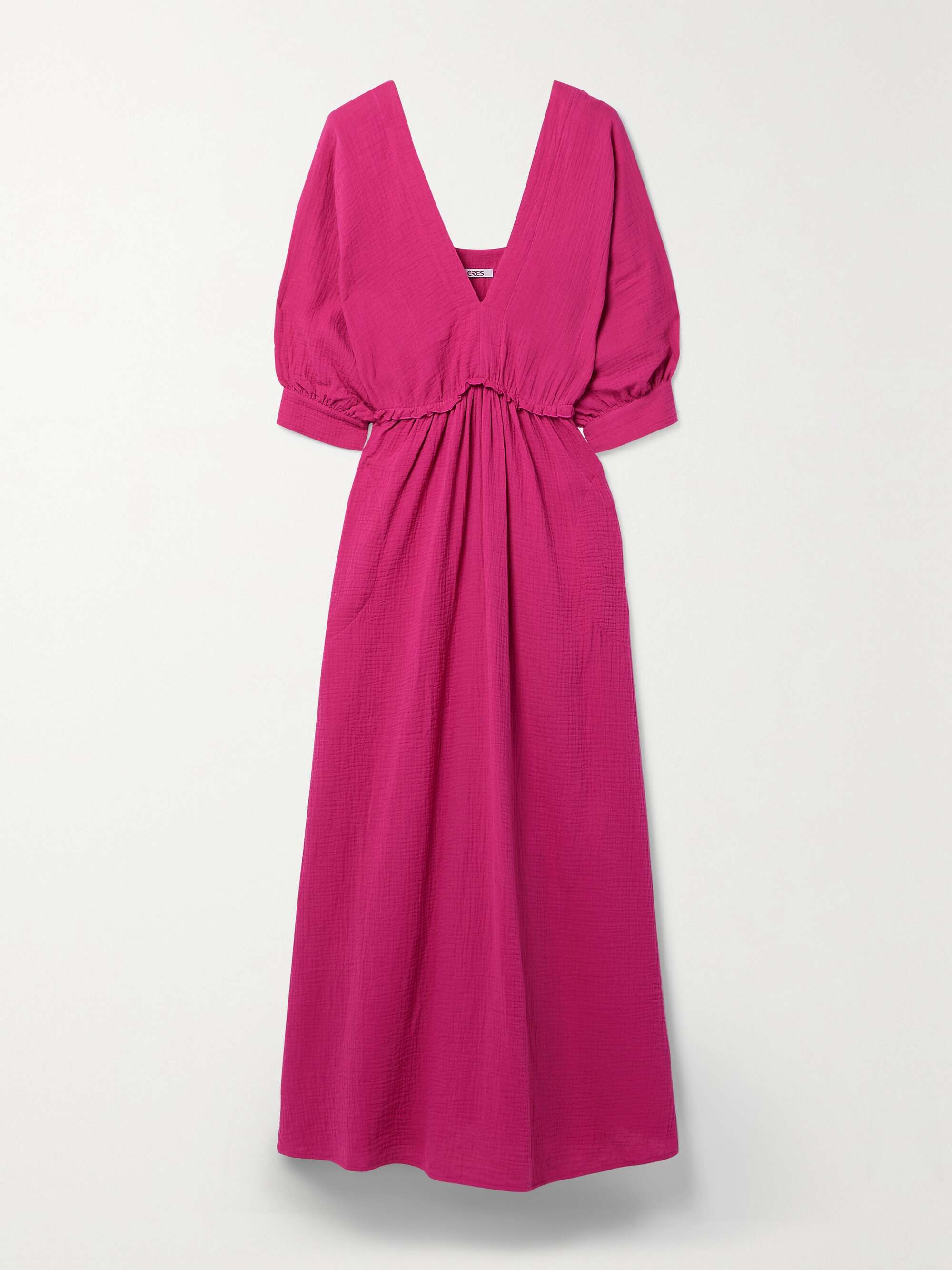 ERES Déesses Selene cotton-seersucker maxi dress | NET-A-PORTER