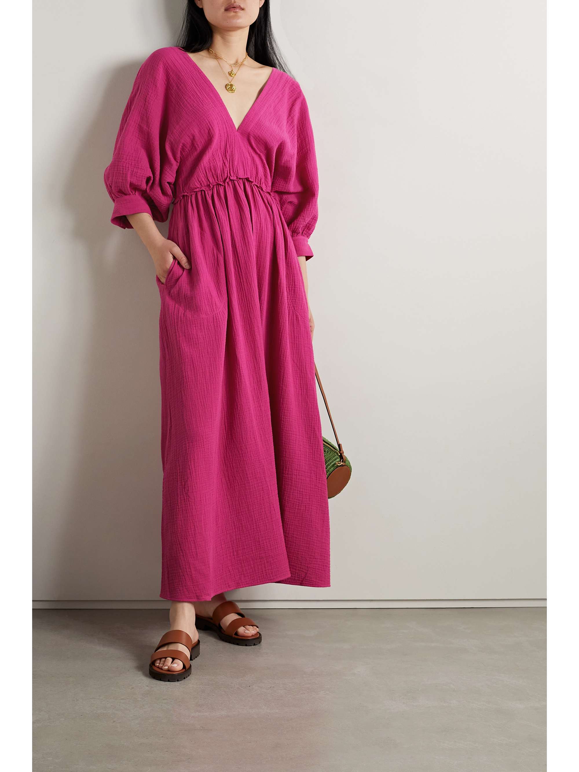 ERES Deesees Selene cotton-seersucker maxi dress