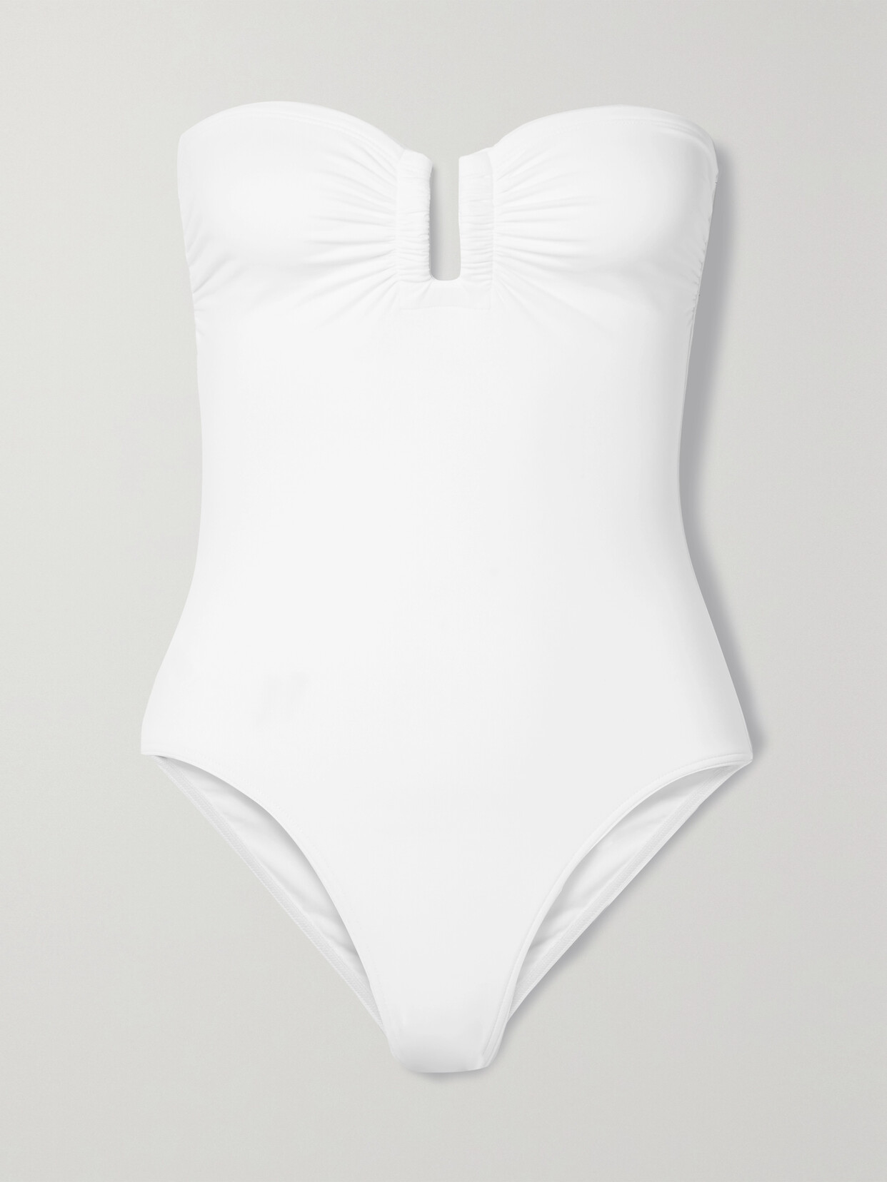 Eres Les Essentiels Cassiopee Strapless Swimsuit In White